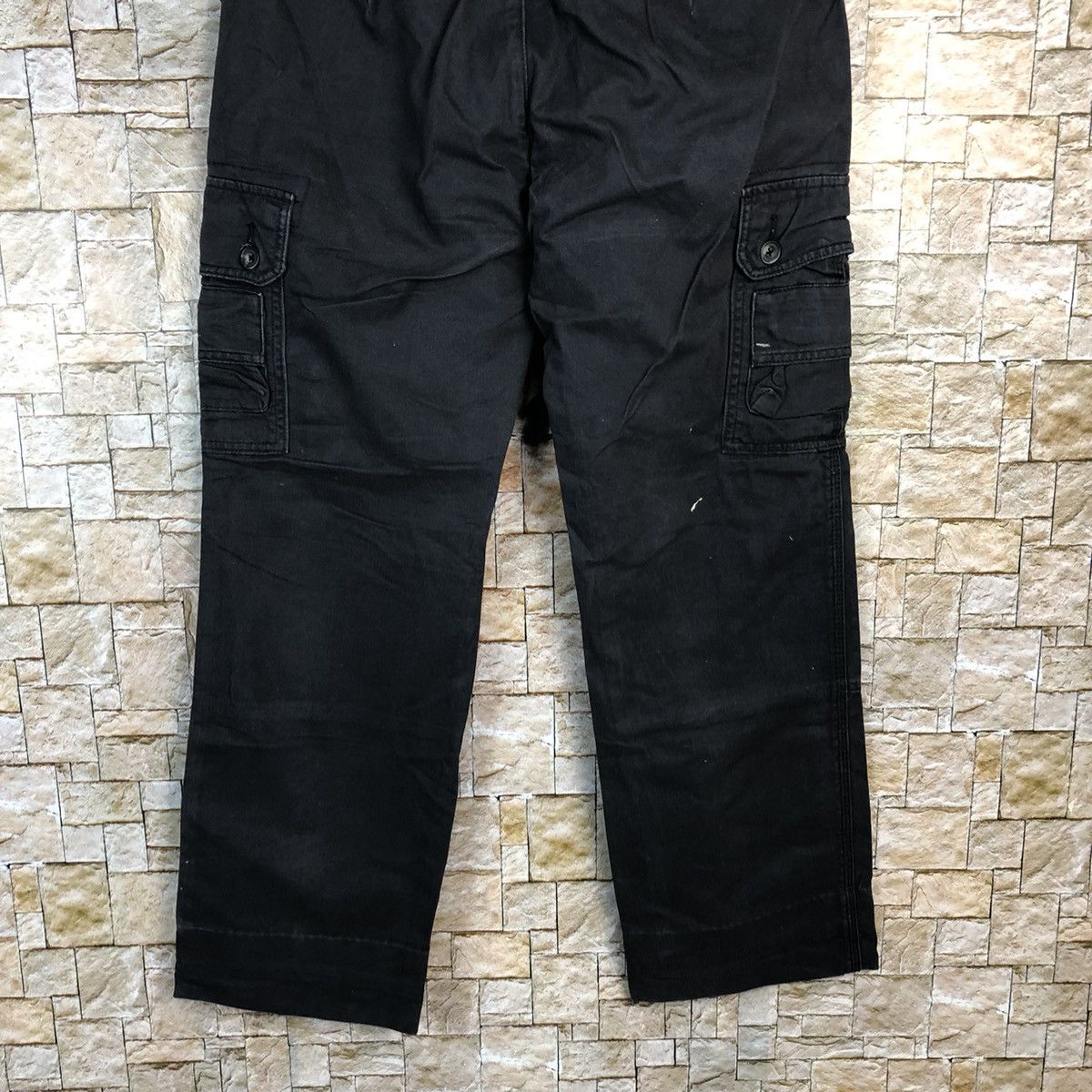 Japanese Brand Top Valu Black Cargo Multipocket Pants #A728 Size US 32 / EU 48 - 17 Thumbnail