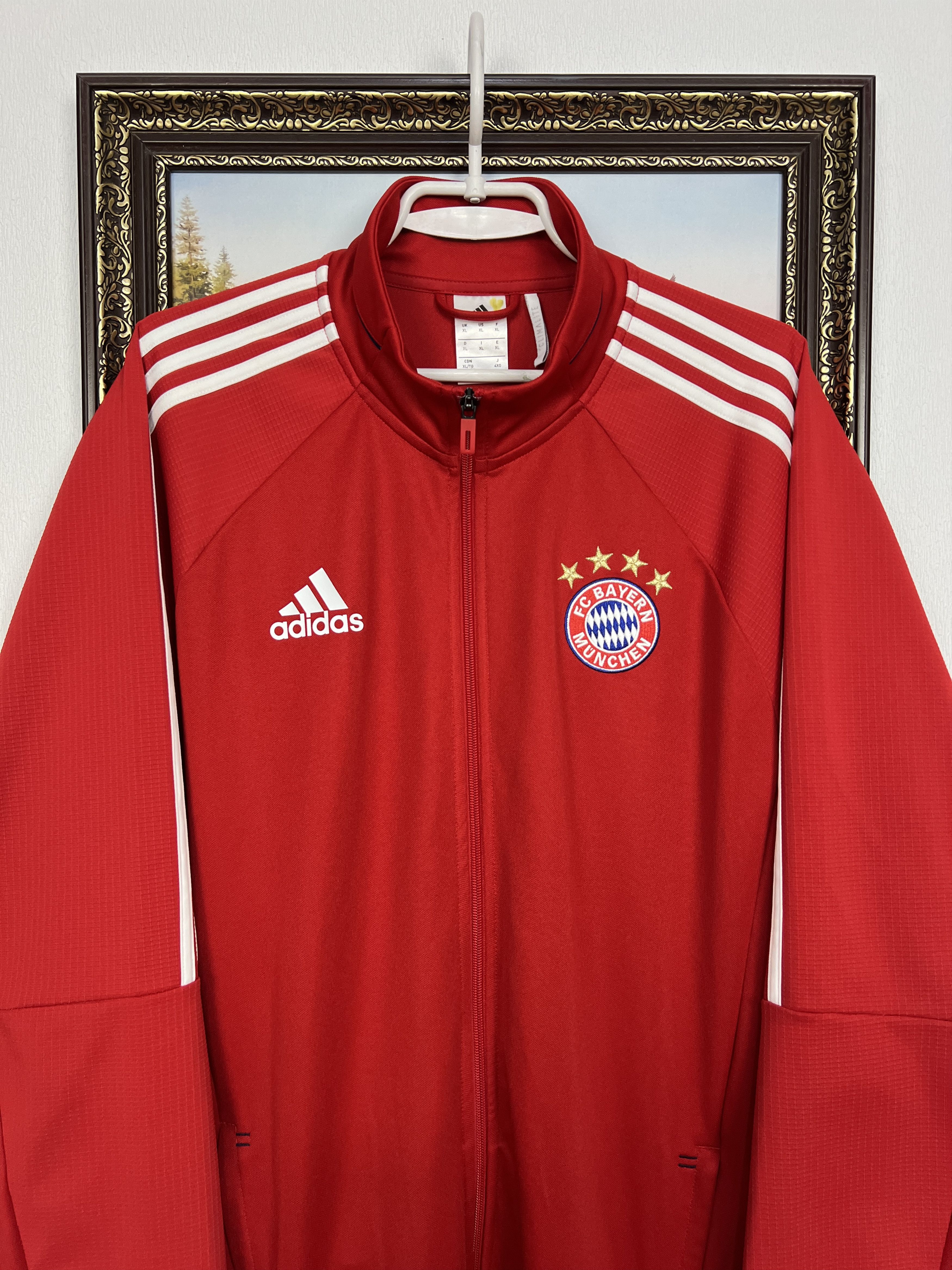 Adidas Originals Bayern Munich Football Jacket Soccer Track Top Size US XL / EU 56 / 4 - 2 Thumbnail