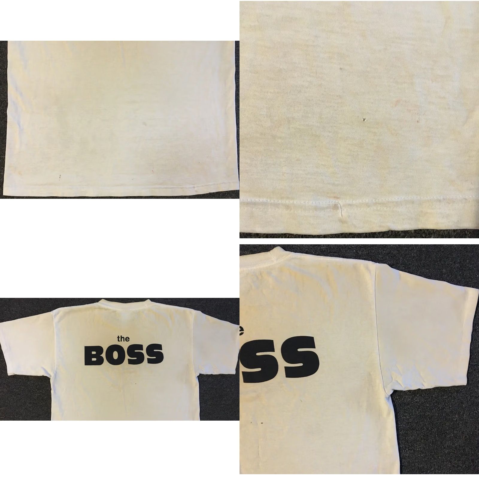 Vintage VINTAGE The BOSS Faded Distress Shirt XL Mens T-Shirt 90s Distressed White Funny Rock Punk Harley Biker Jackson Joke Retro USA 80s 90s Shirt XL Mens Size US XL / EU 56 / 4 - 9 Thumbnail