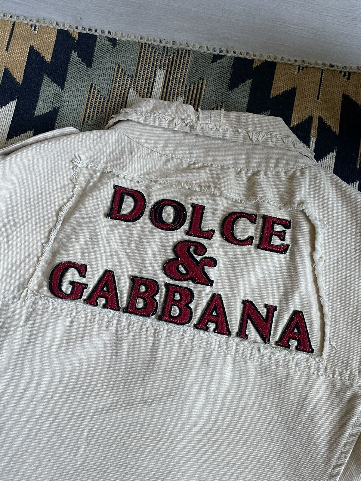 Dolce & Gabbana Rare❗️Vintage Dolce&Gabbana Denim Big Logo Jacket Size M / US 6-8 / IT 42-44 - 11 Thumbnail