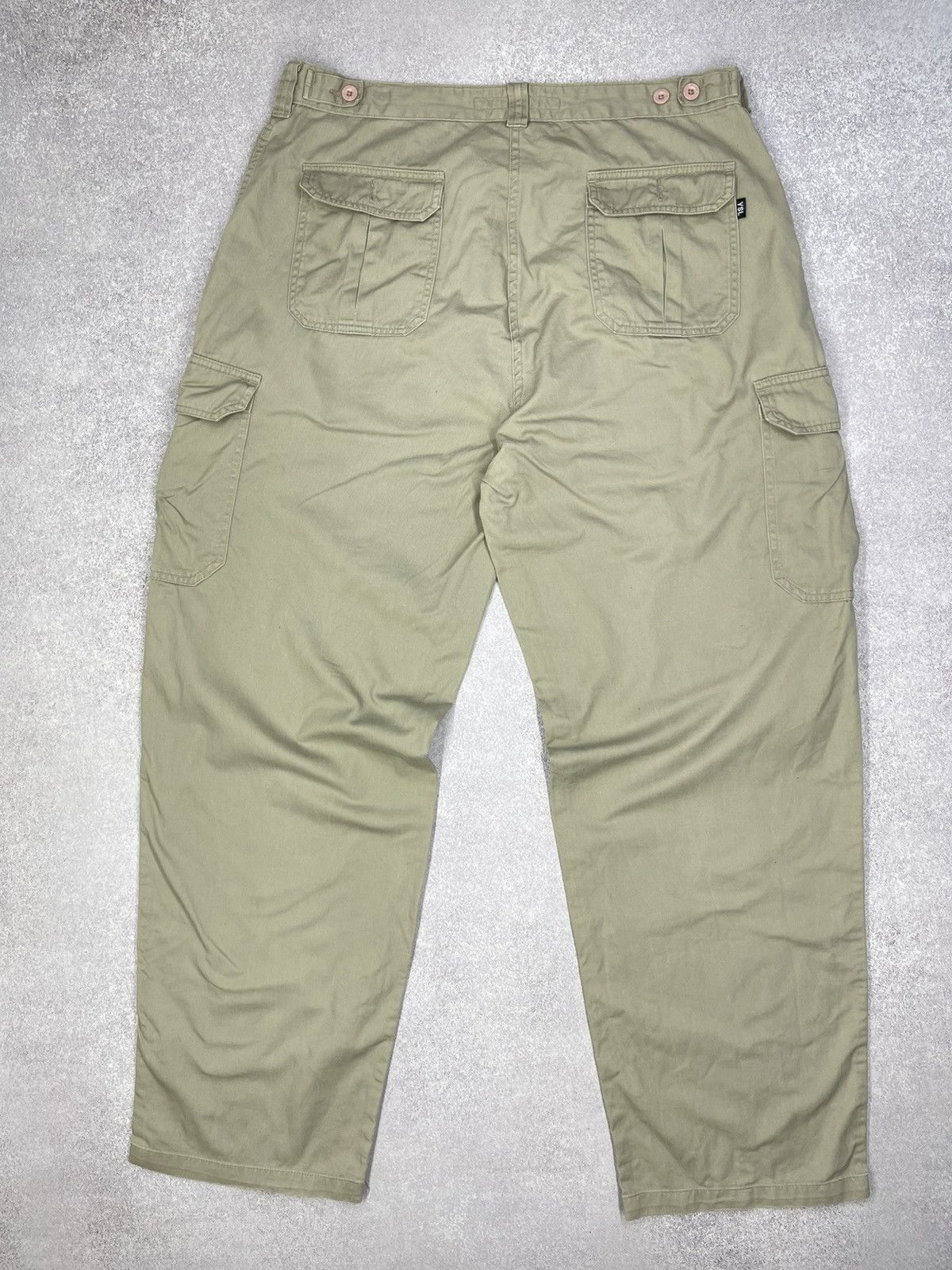 Vintage × Yves Saint Laurent Vintage Yves Saint Laurent Paris Cargo Pants Beige Designer Size US 36 / EU 52 - 2 Thumbnail