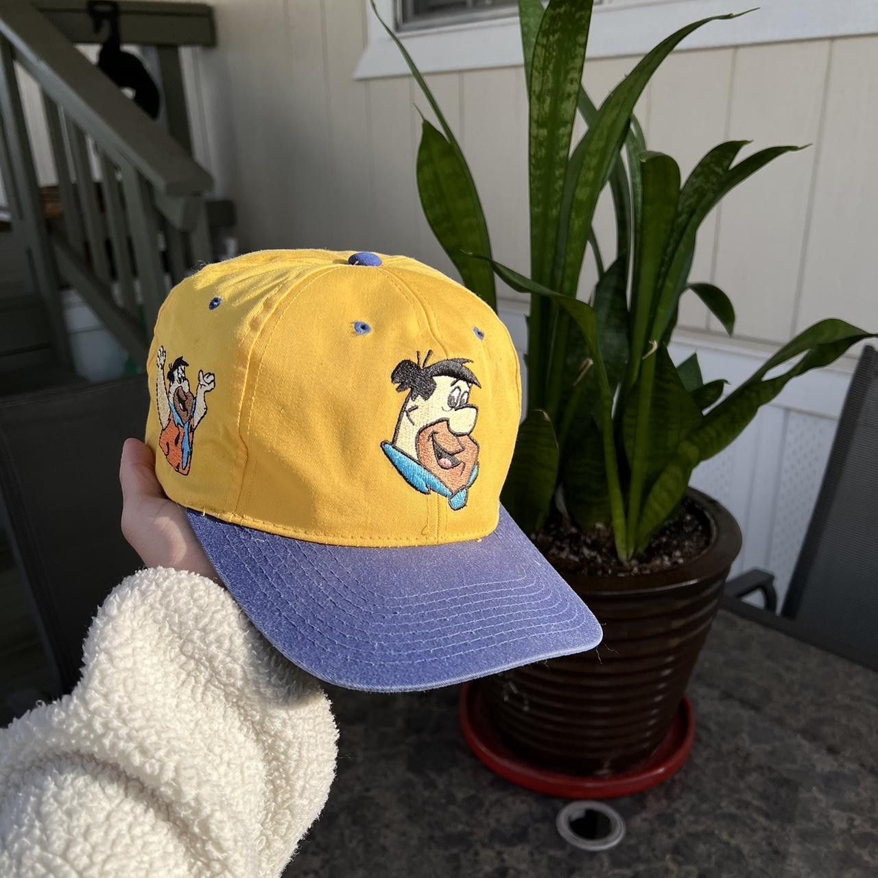 Vintage Fred Flinstone Blockhead Vintage Snapback Cap Hat Size ONE SIZE - 1 Thumbnail