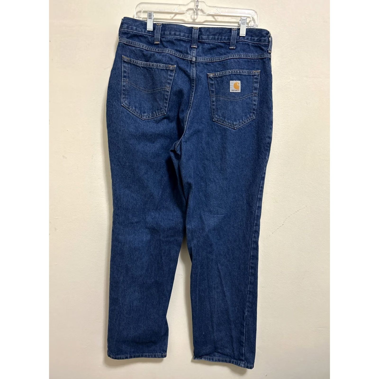 Carhartt VINTAGE Carhartt Jeans 34x32 Mens Blue Denim 100% Cotton Relaxed Fit Workwear 381-83 Size US 34 / EU 50 - 6 Thumbnail