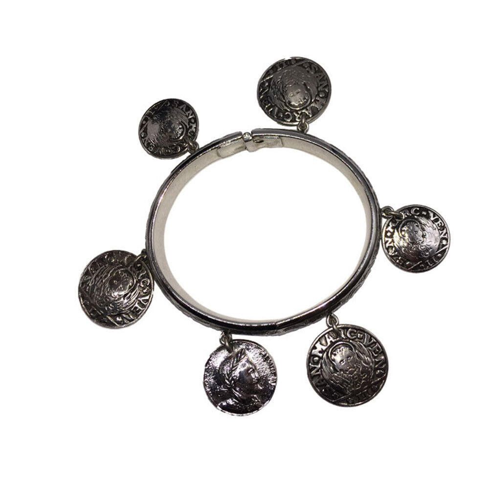 Designer Whiting and Davis Coin Dangle Bangle Bracelet Size ONE SIZE - 2 Thumbnail