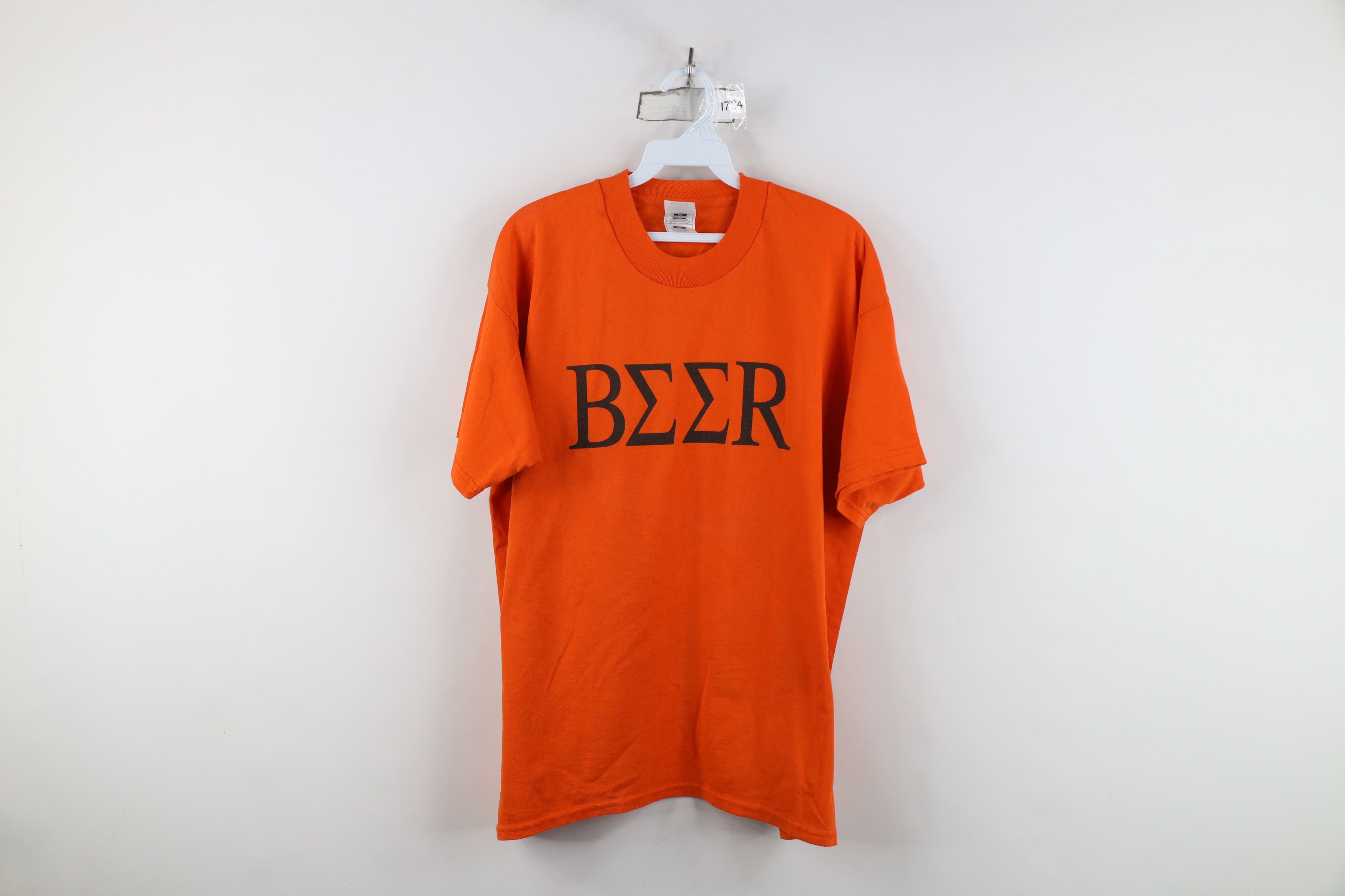 Vintage Vintage 90s Streetwear Fraternity Greek Letter Beer T-Shirt Size US XL / EU 56 / 4 - 1 Thumbnail