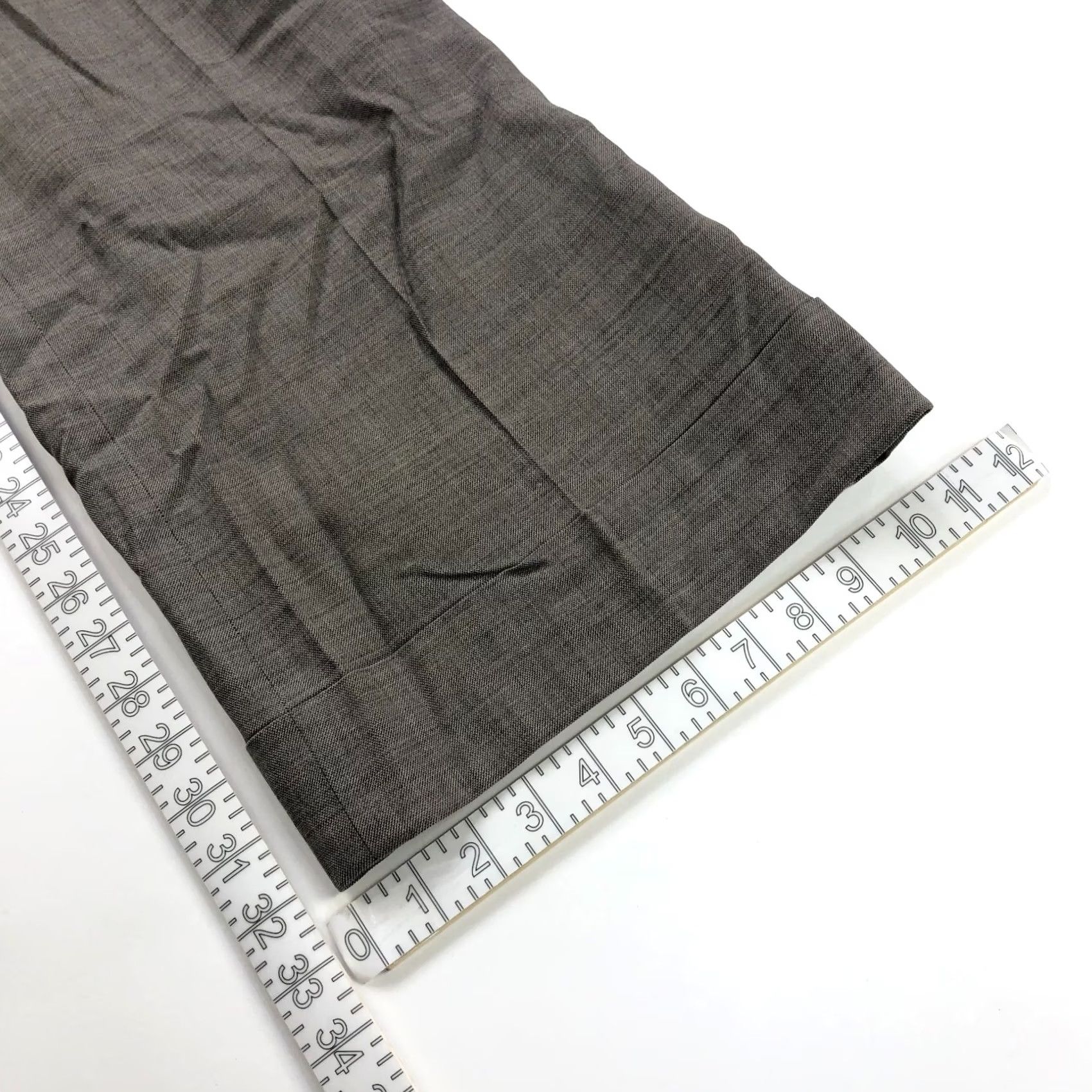 Banana Republic Banana Republic Dress Pants Women Brown Wide Leg 14 Wool Blend Mid Rise 37W 32L Size 36" / US 14 / IT 50 - 5 Thumbnail