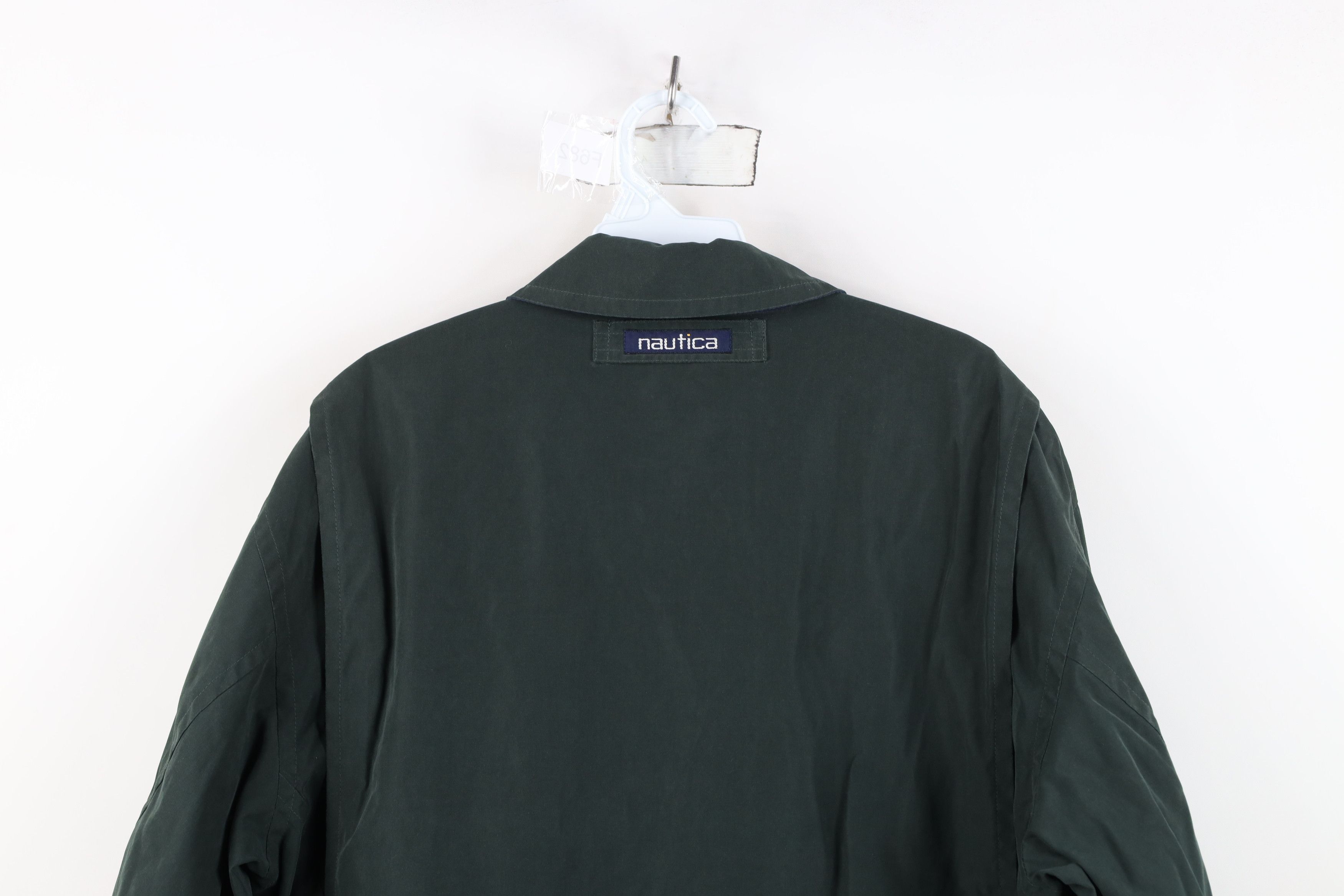 Nautica Vintage 90s Nautica Microfiber Sailing Bomber Jacket Green Size US S / EU 44-46 / 1 - 15 Thumbnail