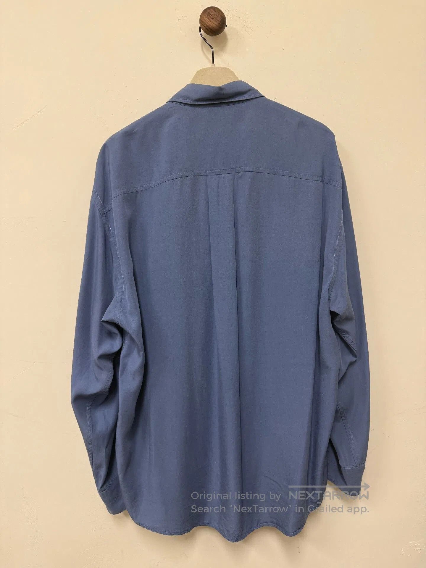 Lemaire Lemaire 23SS Blue Lyocell Shirt. Size US S / EU 44-46 / 1 - 1 Thumbnail
