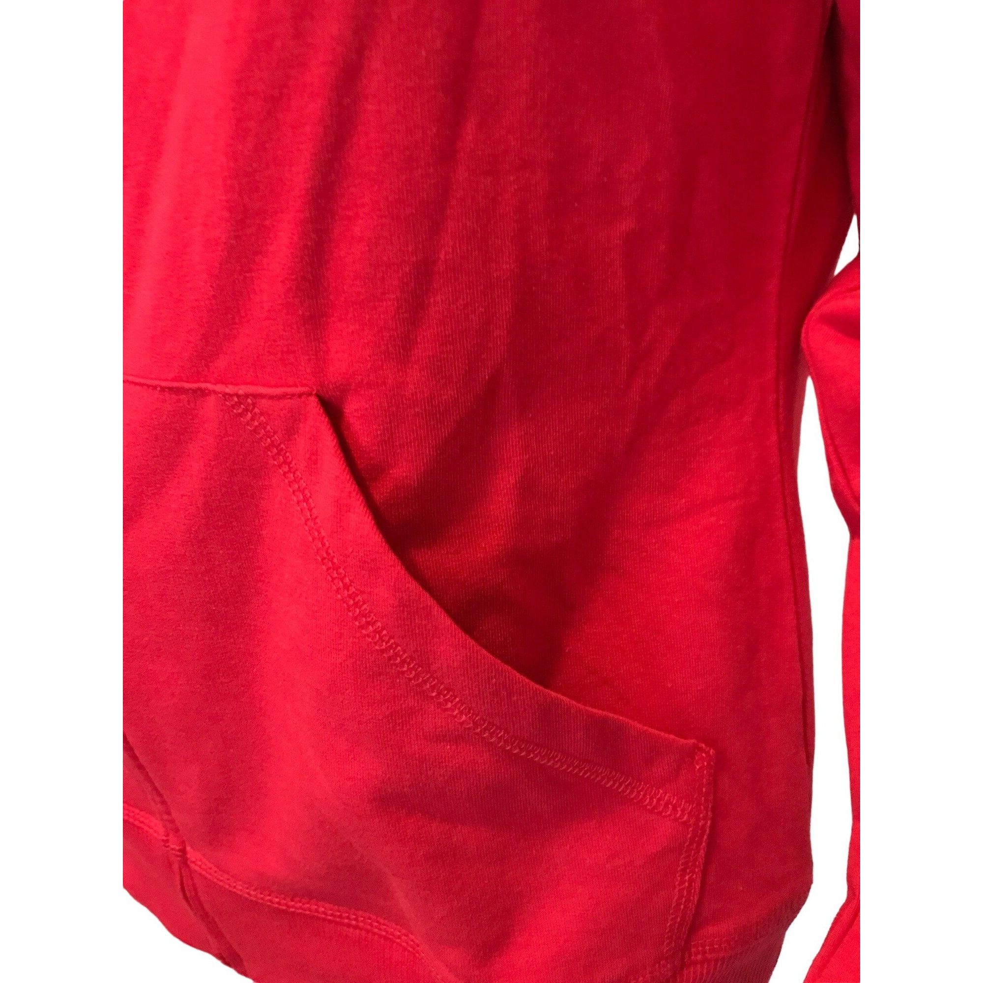 Vintage Christine Alexander SMALL RED Cotton Hooded TRACK Jacket Spo Size S / US 4 / IT 40 - 5 Thumbnail