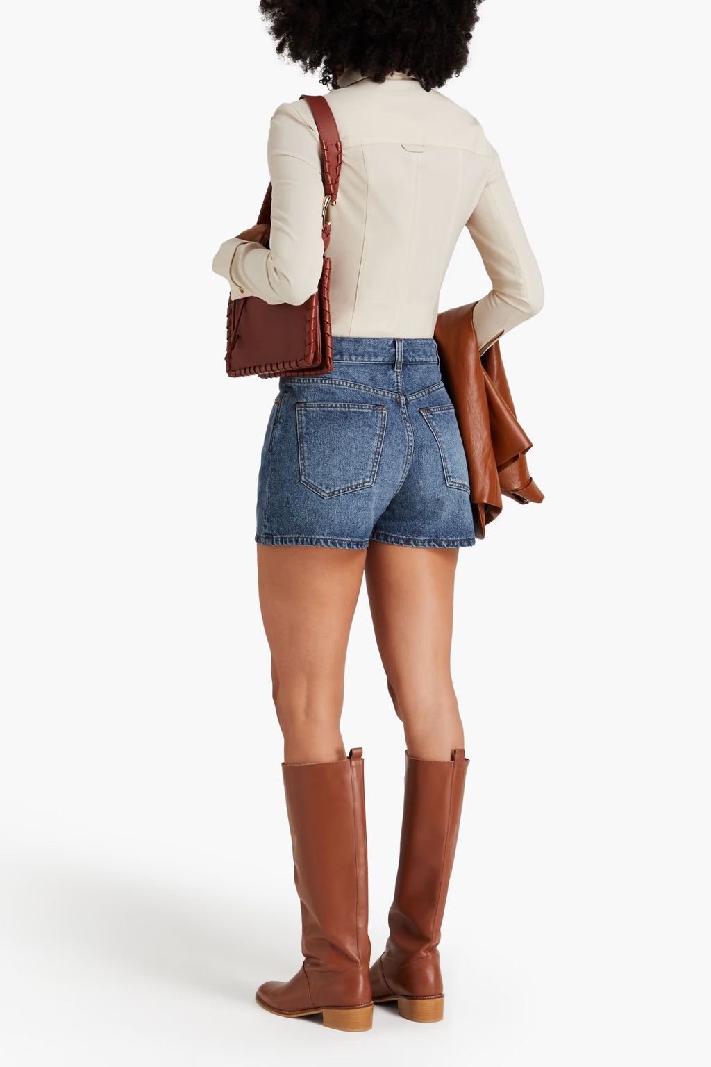 Chloe o1y0825 Denim Short in Blue Size 26" / US 2 / IT 38 - 2 Thumbnail