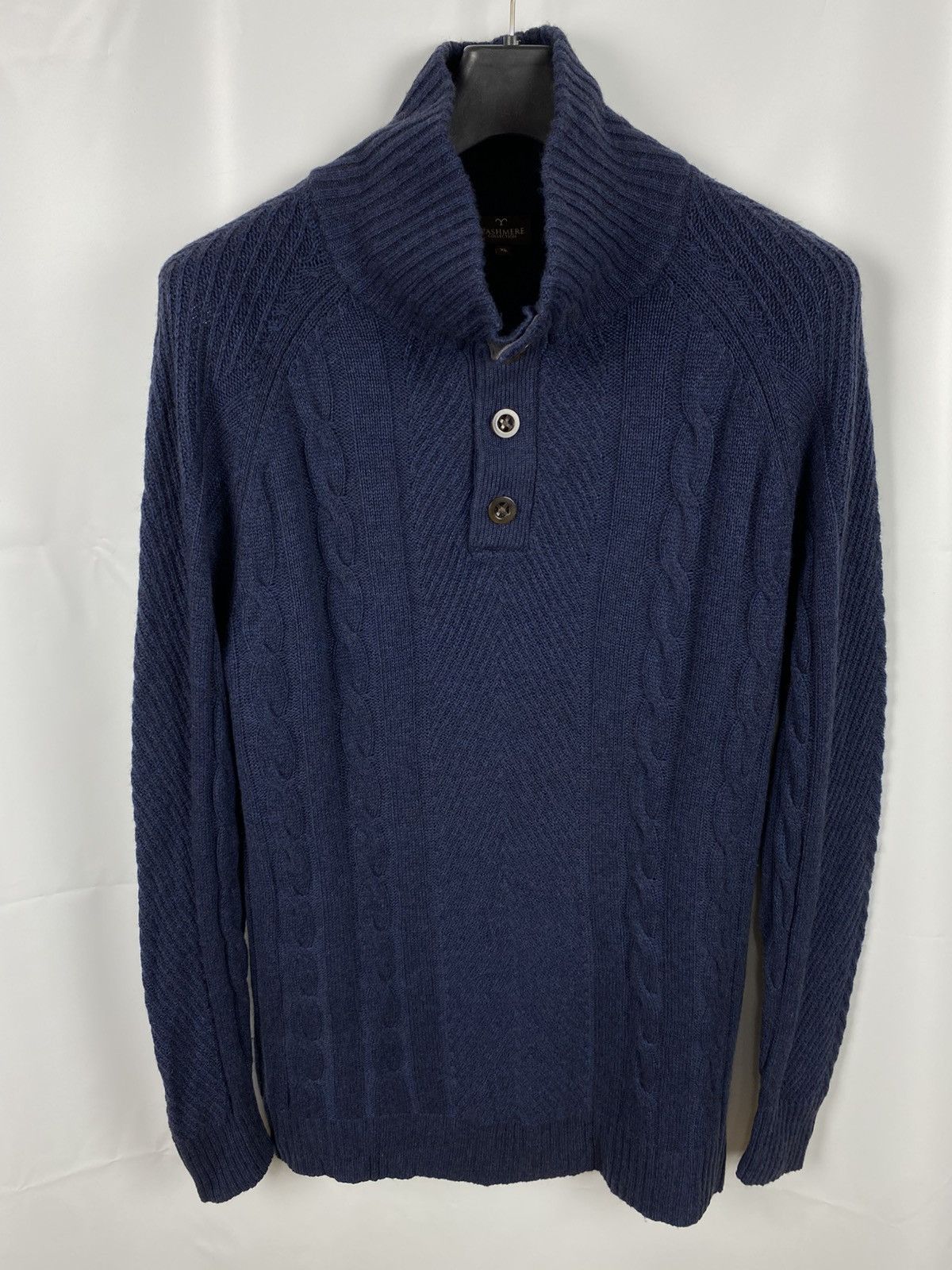 Other Cashmere Collection Merino Wool Cashmere Sweater Cable Knit Size US XL / EU 56 / 4 - 1 Thumbnail