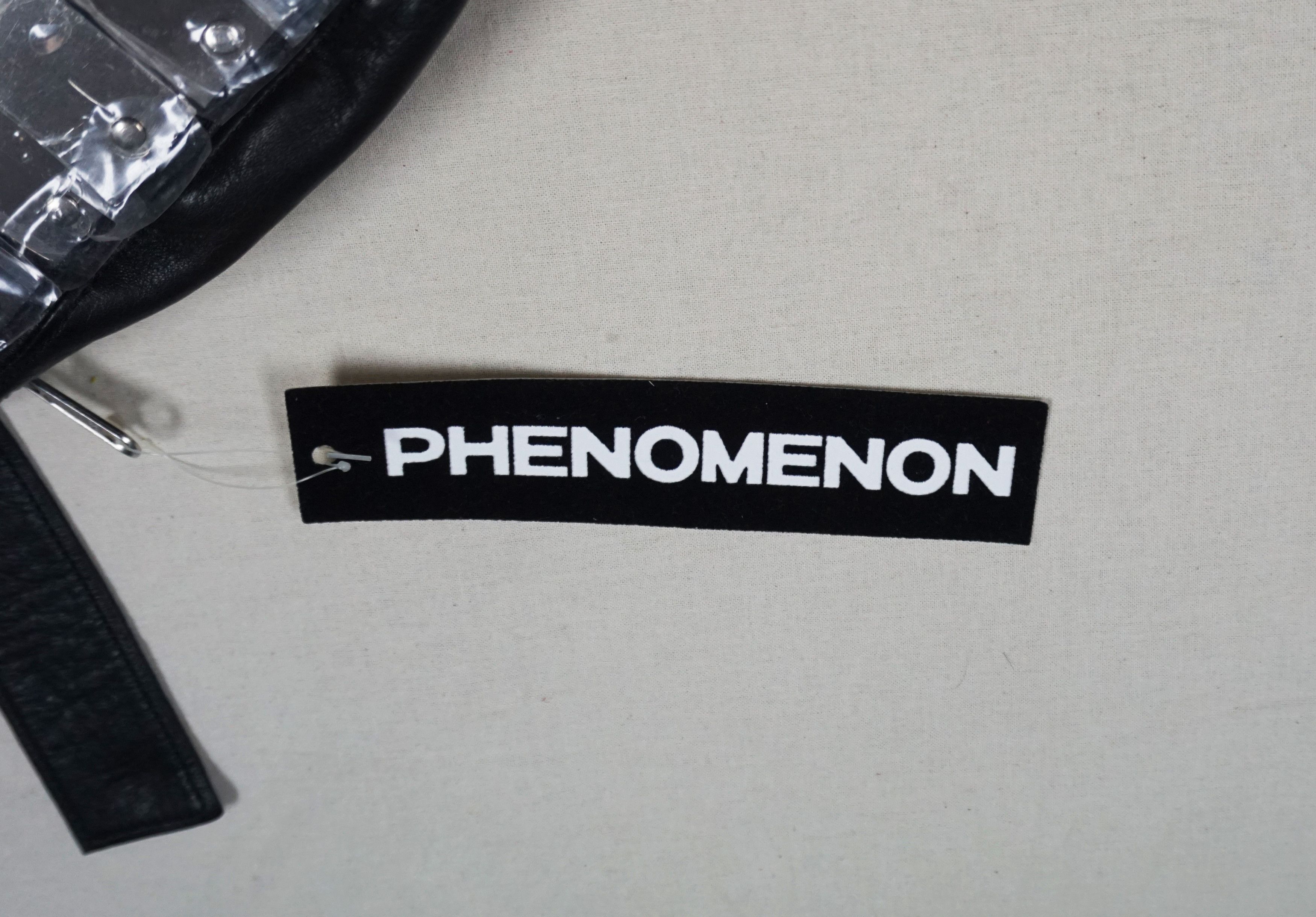 Designer × Japanese Brand Phenomenon Steel Plates Leather Waist Bag Size ONE SIZE - 9 Thumbnail