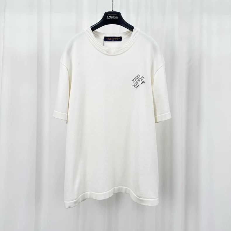 Louis Vuitton Louis Vuitton Embroidered Knit Short Sleeve-yf Size US L / EU 52-54 / 3 - 1 Thumbnail