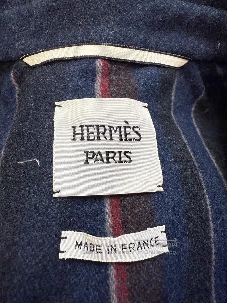 Hermes Hermes Short Wool Tweed Coat Size XXS / US 00 / IT 34 - 4 Thumbnail