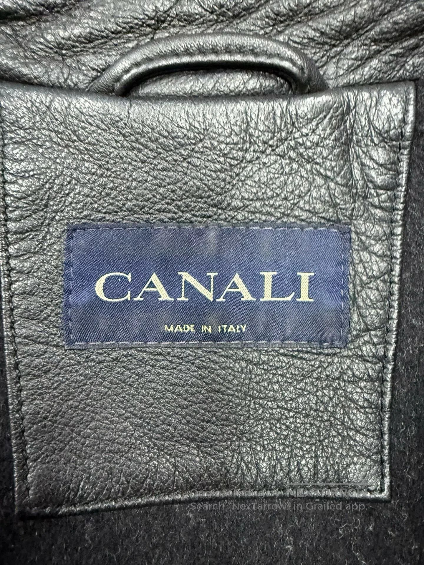 Canali Italian Canali Men's Leather Jacket. Size US M / EU 48-50 / 2 - 4 Thumbnail