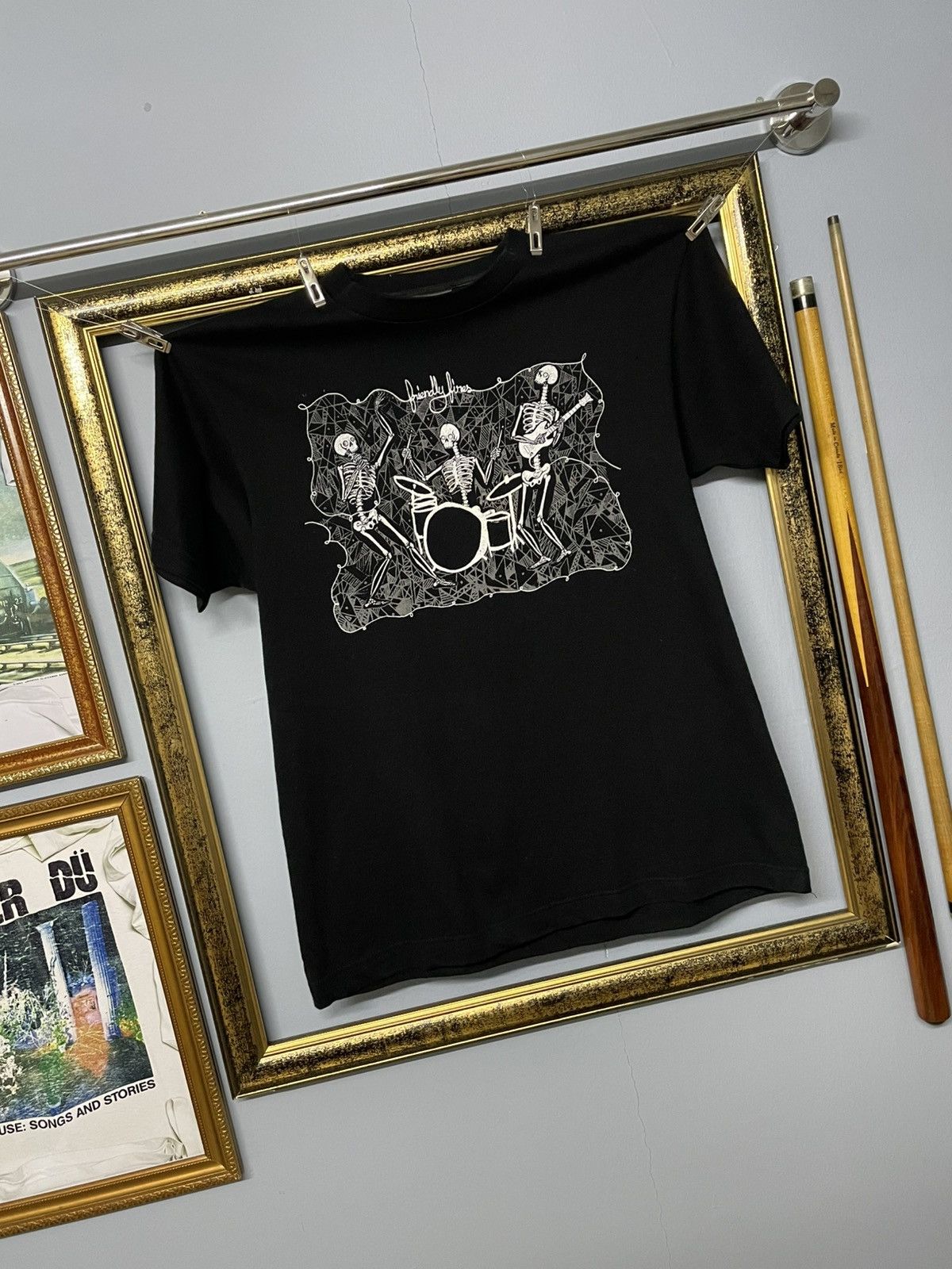 Band Tees Vintage Original Friendly Fires Skeleton Indie Rock Band Size US M / EU 48-50 / 2 - 2 Thumbnail