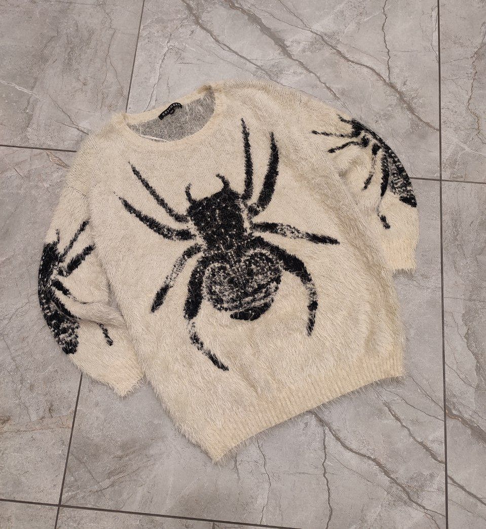 Other Womens sweater 1 of 1 black spyder print grunge M/S size Size S / US 4 / IT 40 - 4 Thumbnail