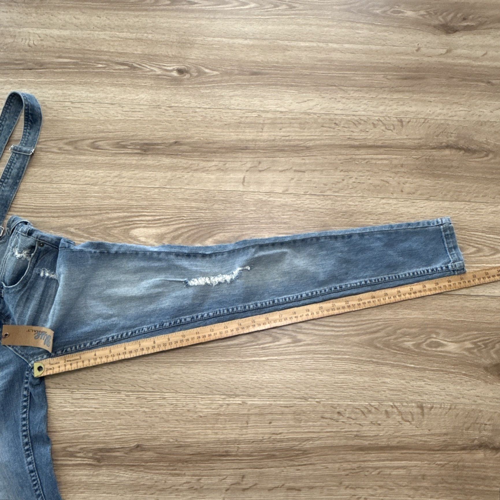 Vintage VINTAGE Blue Asphalt Juniors Skinny Leg Distressed Jeans Women's Size 1 Blue Size 25" / US 0 / IT 36 - 5 Thumbnail