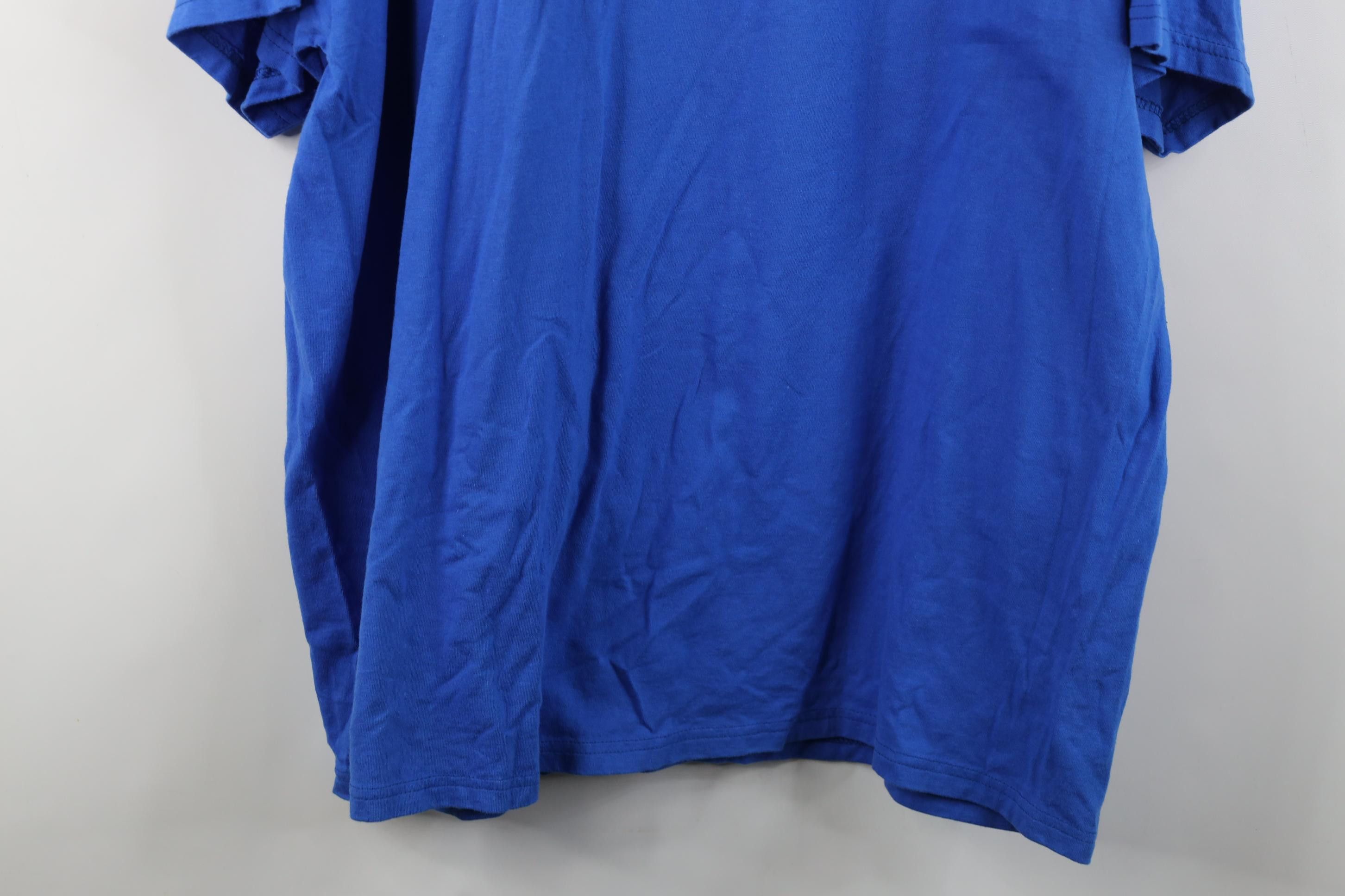 Disney Vintage Y2K Disney Spell Out Mickey Mouse T-Shirt Royal Blue Size US XXL / EU 58 / 5 - 15 Thumbnail