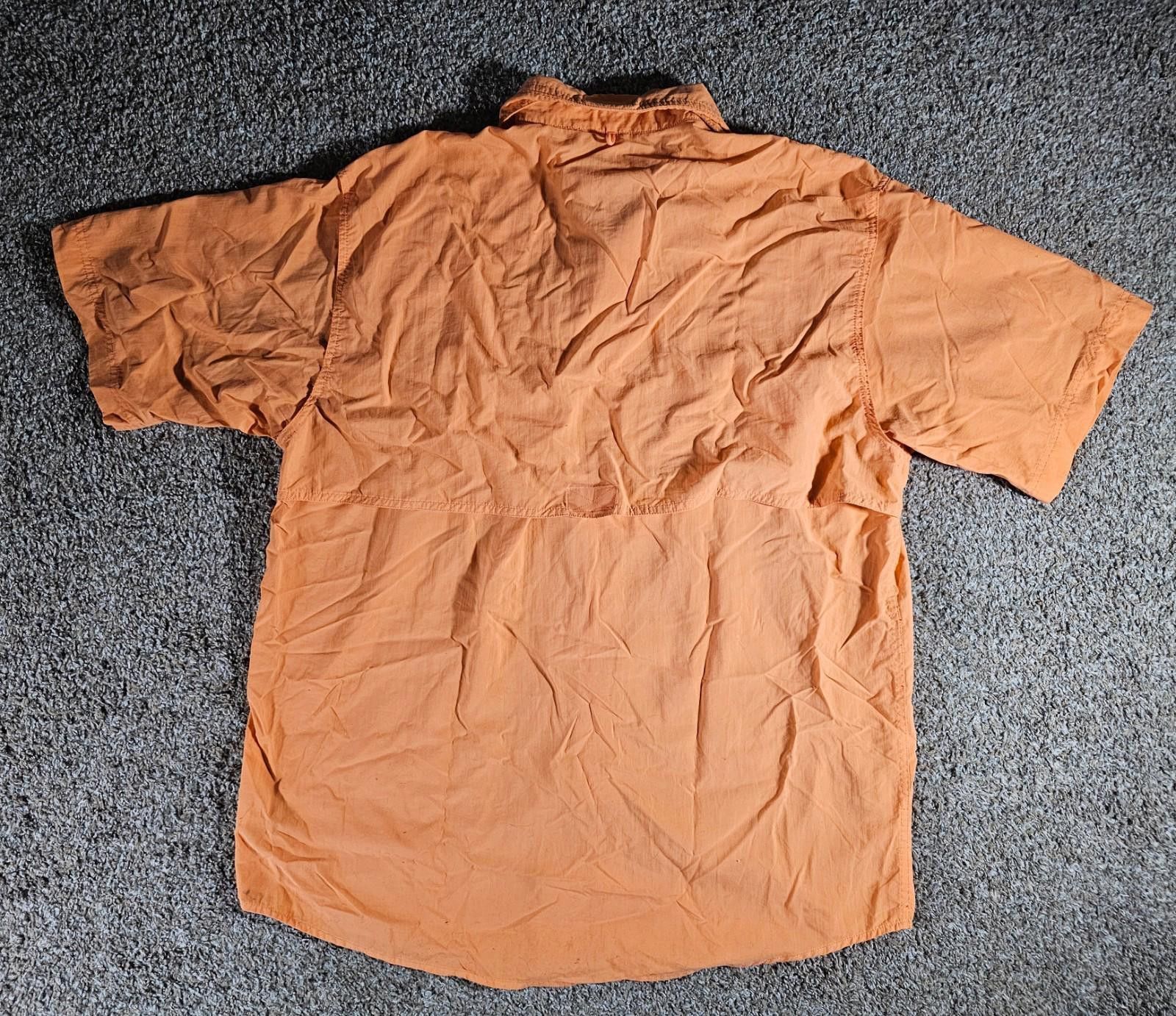 Designer Bimini Bay Outfitters XL Orange Short Sleeve Fishing Shirt Size US XL / EU 56 / 4 - 6 Thumbnail