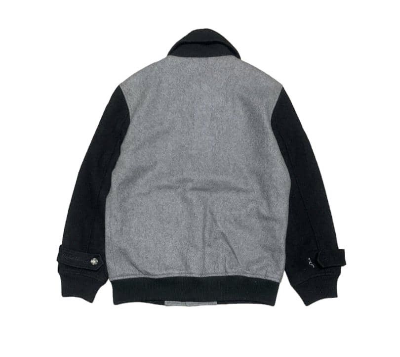 If Six Was Nine Japanese Brand Black Horse Wool Bomber Jacket Size US L / EU 52-54 / 3 - 4 Thumbnail
