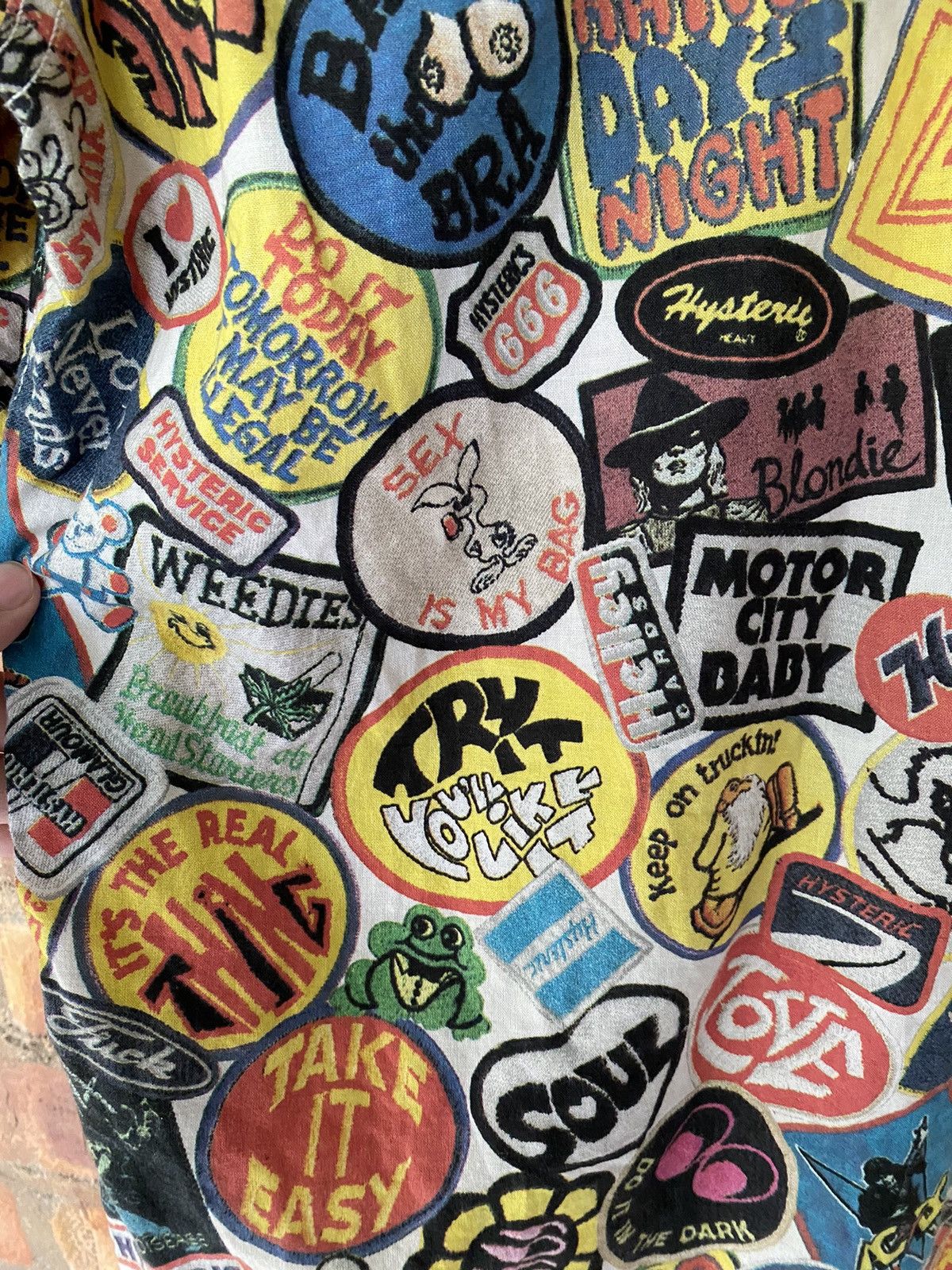 Hysteric Glamour 90s Fuck All logo all over print Size US M / EU 48-50 / 2 - 16 Thumbnail