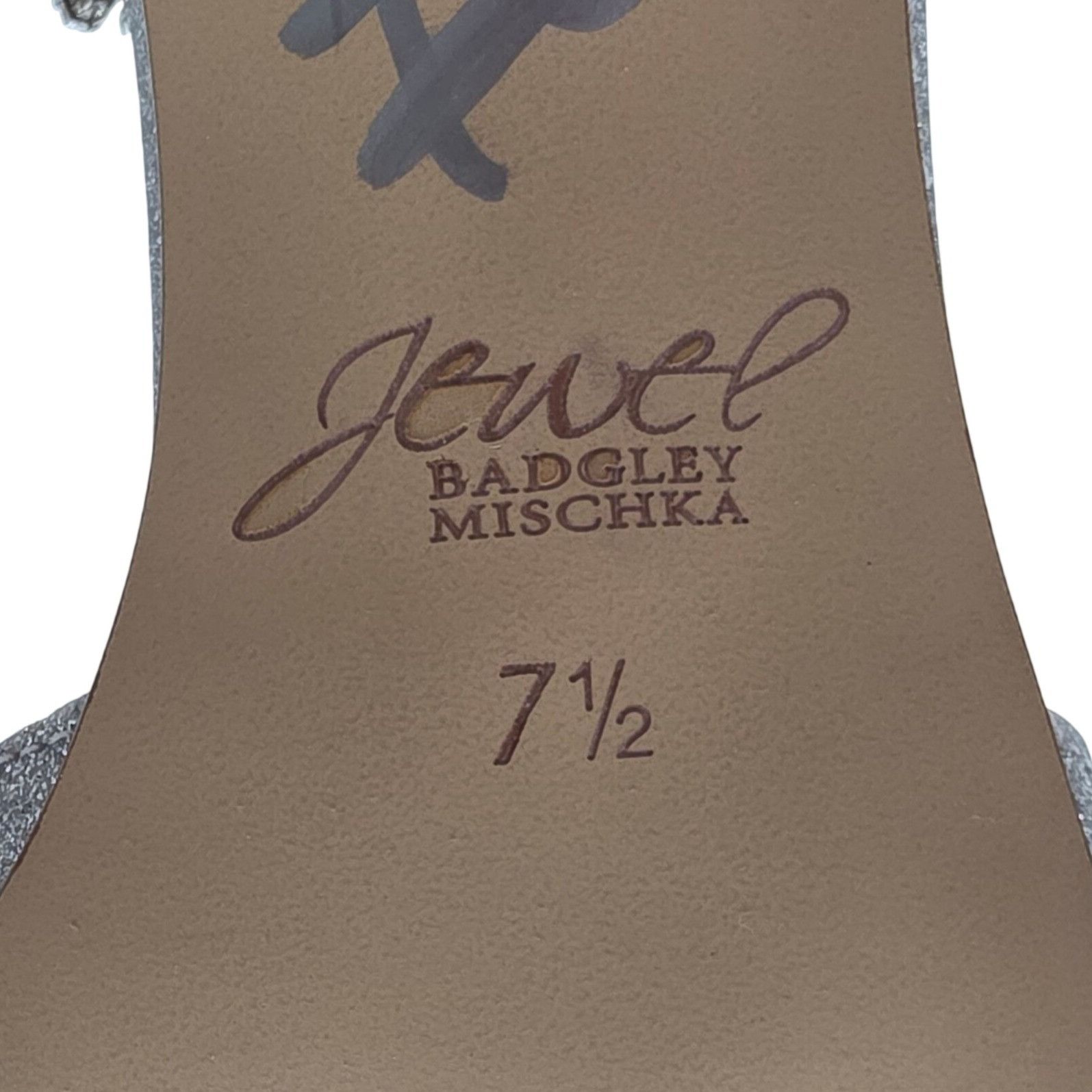 Badgley Mischka Jewel Badgley Mischka Women 7.5 Silver Robles Crystal Kitten Size US 7.5 / IT 37.5 - 12 Thumbnail