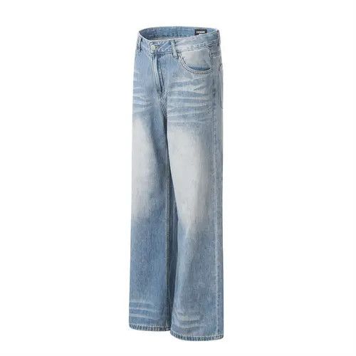 Japanese Brand × Jean Men's American Street Retro Washed Gradient Jeans Size US 34 / EU 50 - 2 Thumbnail