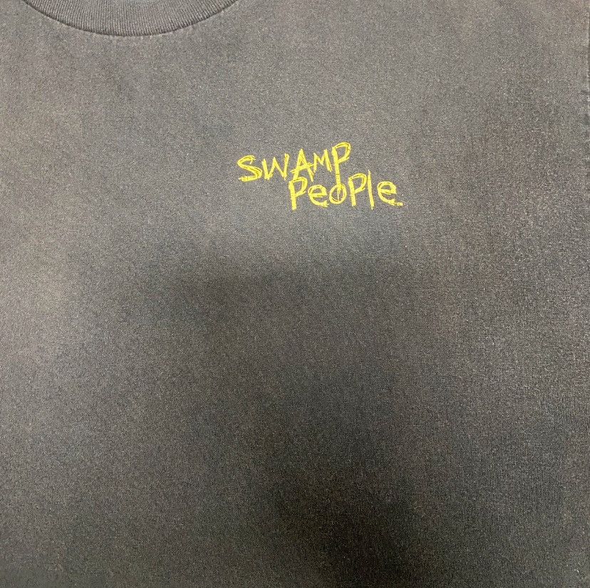 AAA Y2K swamp people live hard hunt hard alligator black T-shirt Size US XL / EU 56 / 4 - 4 Thumbnail