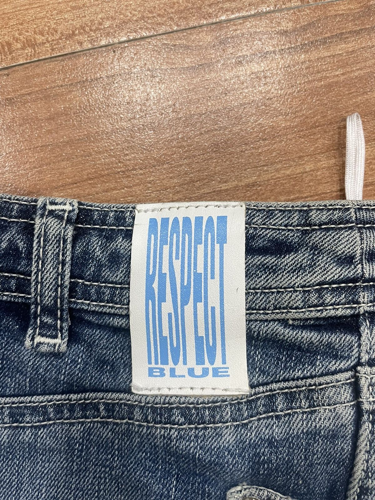 STRENESSE Strenesse Blue Mid Rise Denim Skirt Size 31" - 5 Thumbnail