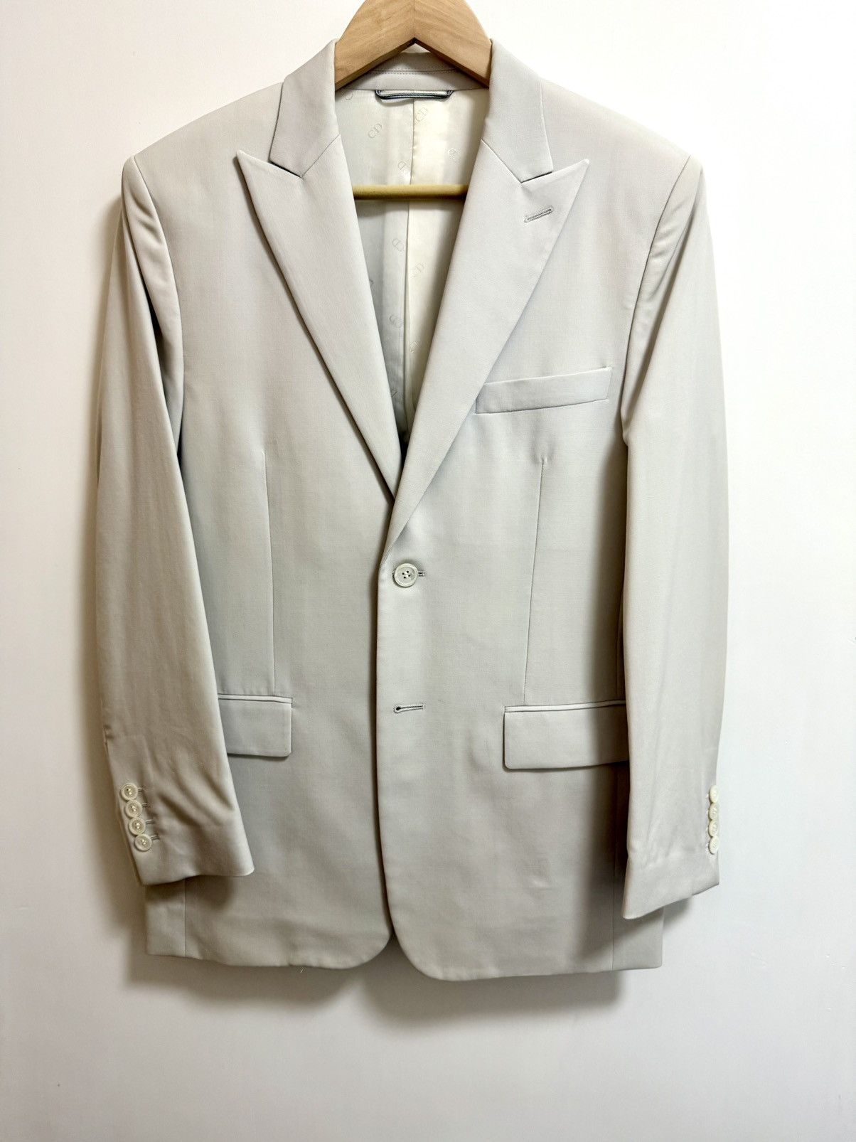 Daniel Arsham × Dior Dior ecru wool suit 44 / 46 Size 44R - 2 Thumbnail