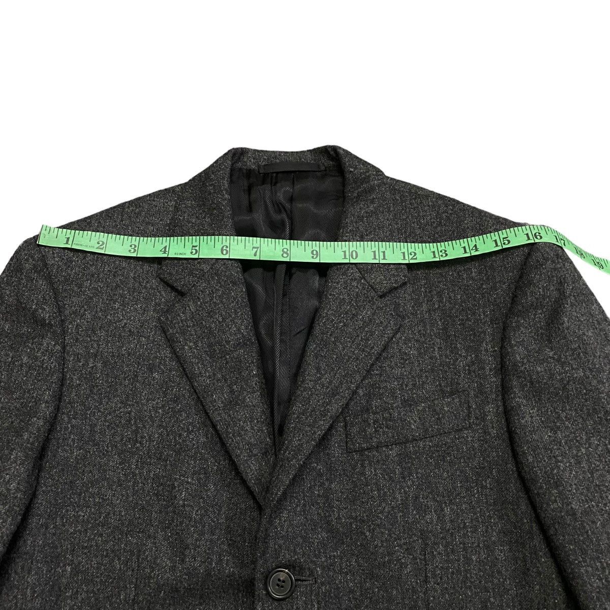 Prada × Vintage Vintage Prada Wool Blazer Size 46 Dark Grey Colour Size 46R - 13 Thumbnail