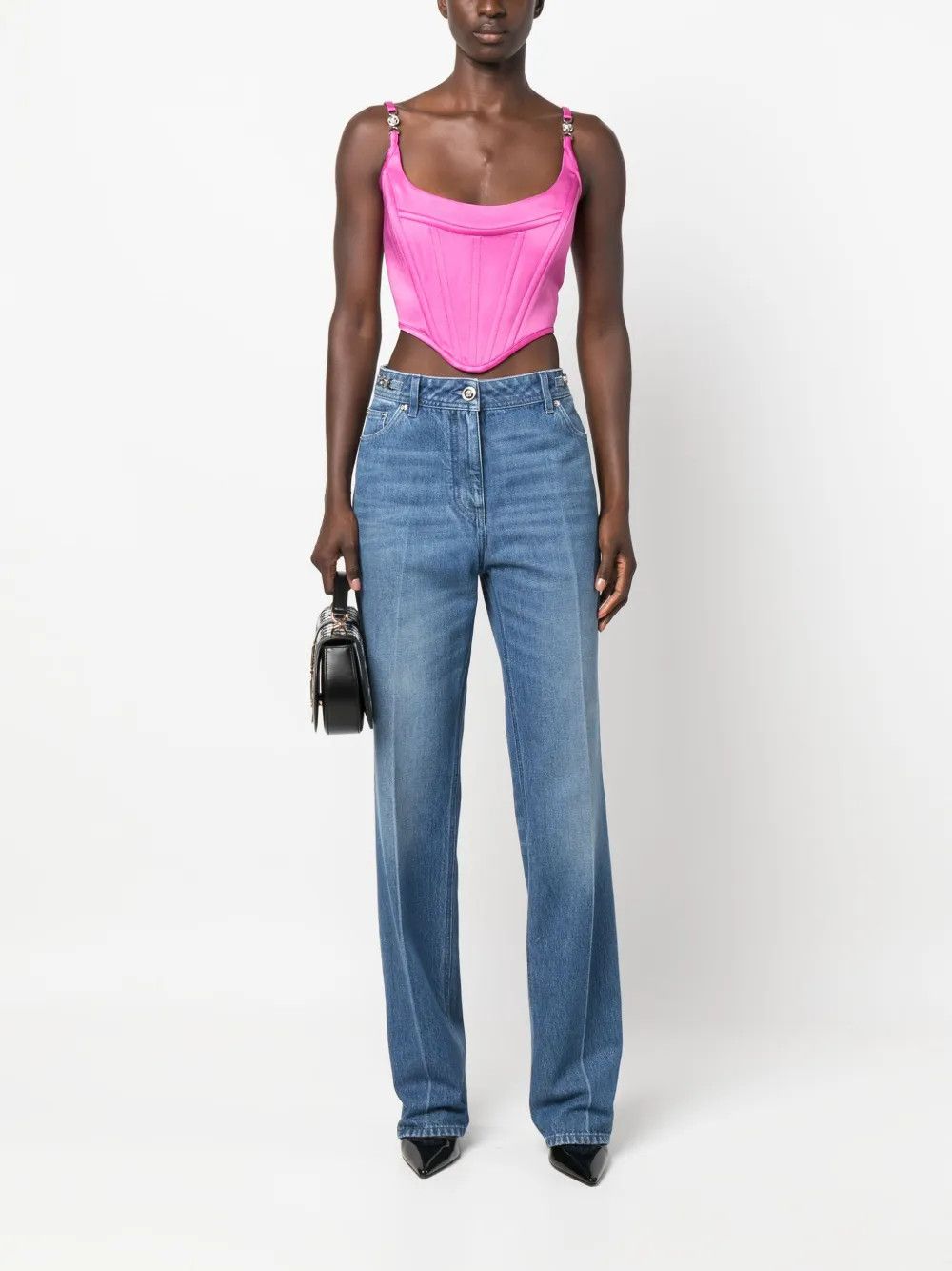 Versace o1y0226 Denim Pant in Blue Size 24" / US 00 / IT 34 - 2 Thumbnail