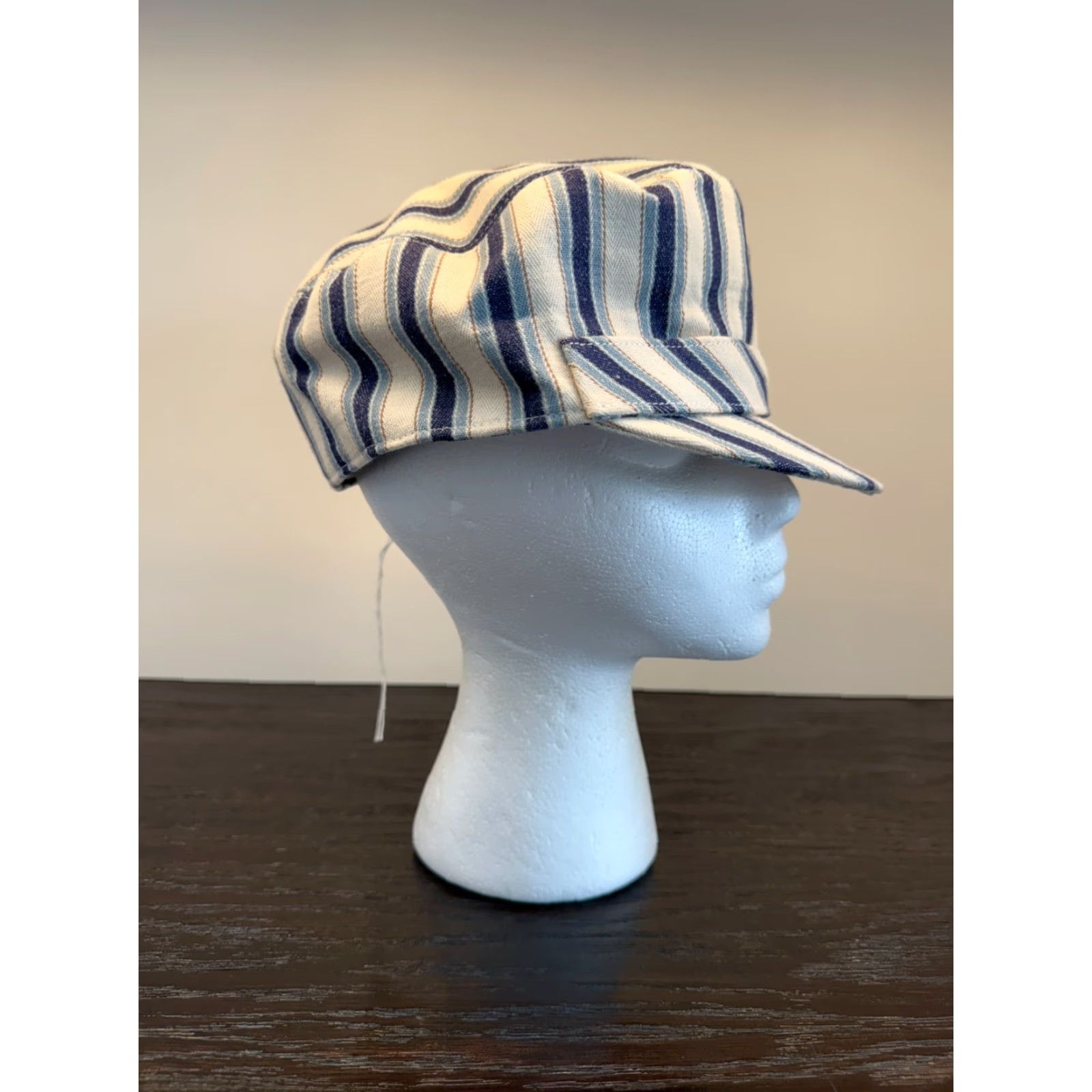 Vintage Anthony Peto Hat Mens Small Legionnaire Regency Navy Twill Cap - Made in France Size ONE SIZE - 3 Thumbnail
