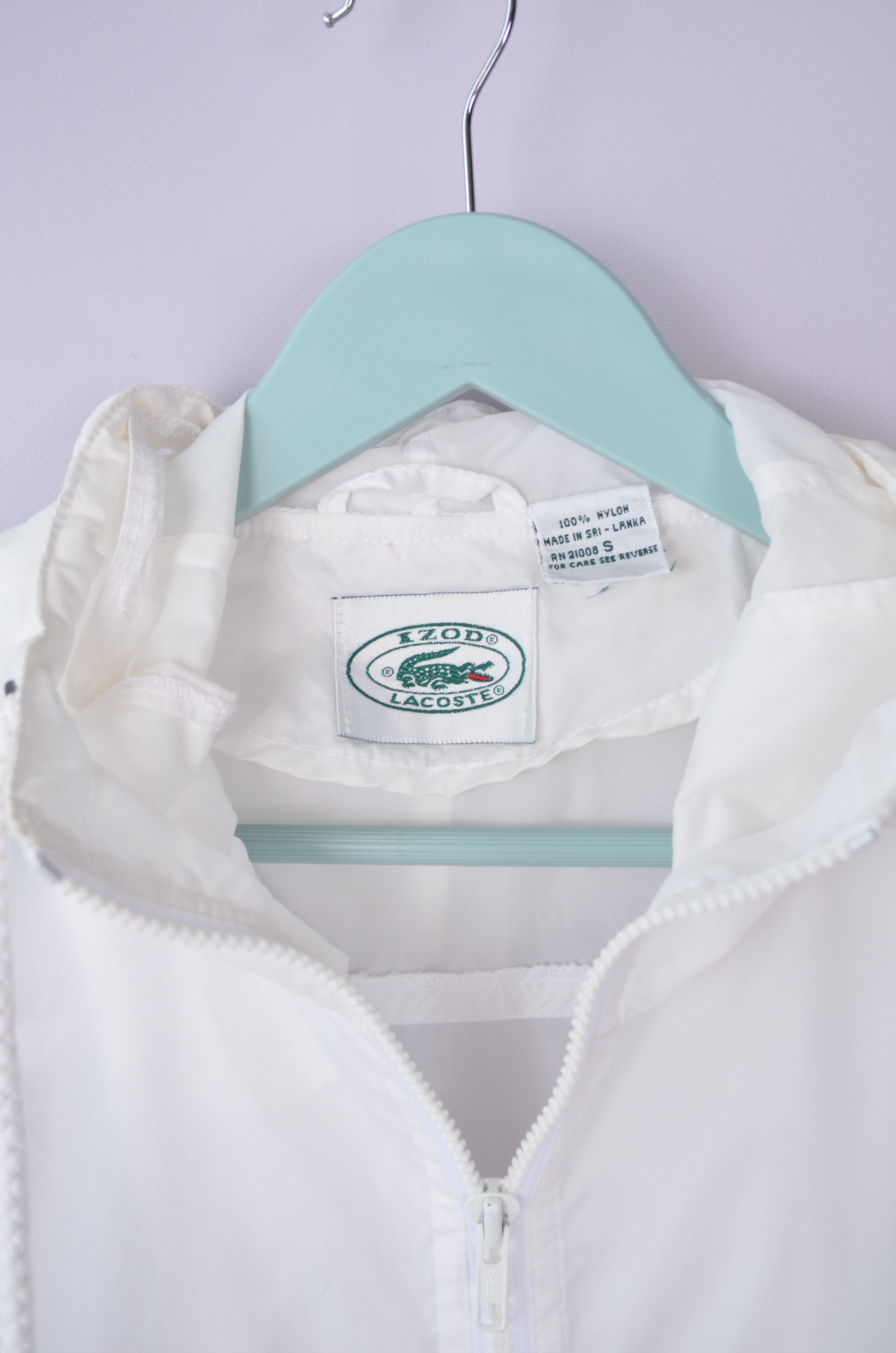 Designer × Lacoste × Vintage Vintage 90s Izod Lacoste Anorak Windbreaker Jacket Size US S / EU 44-46 / 1 - 6 Thumbnail
