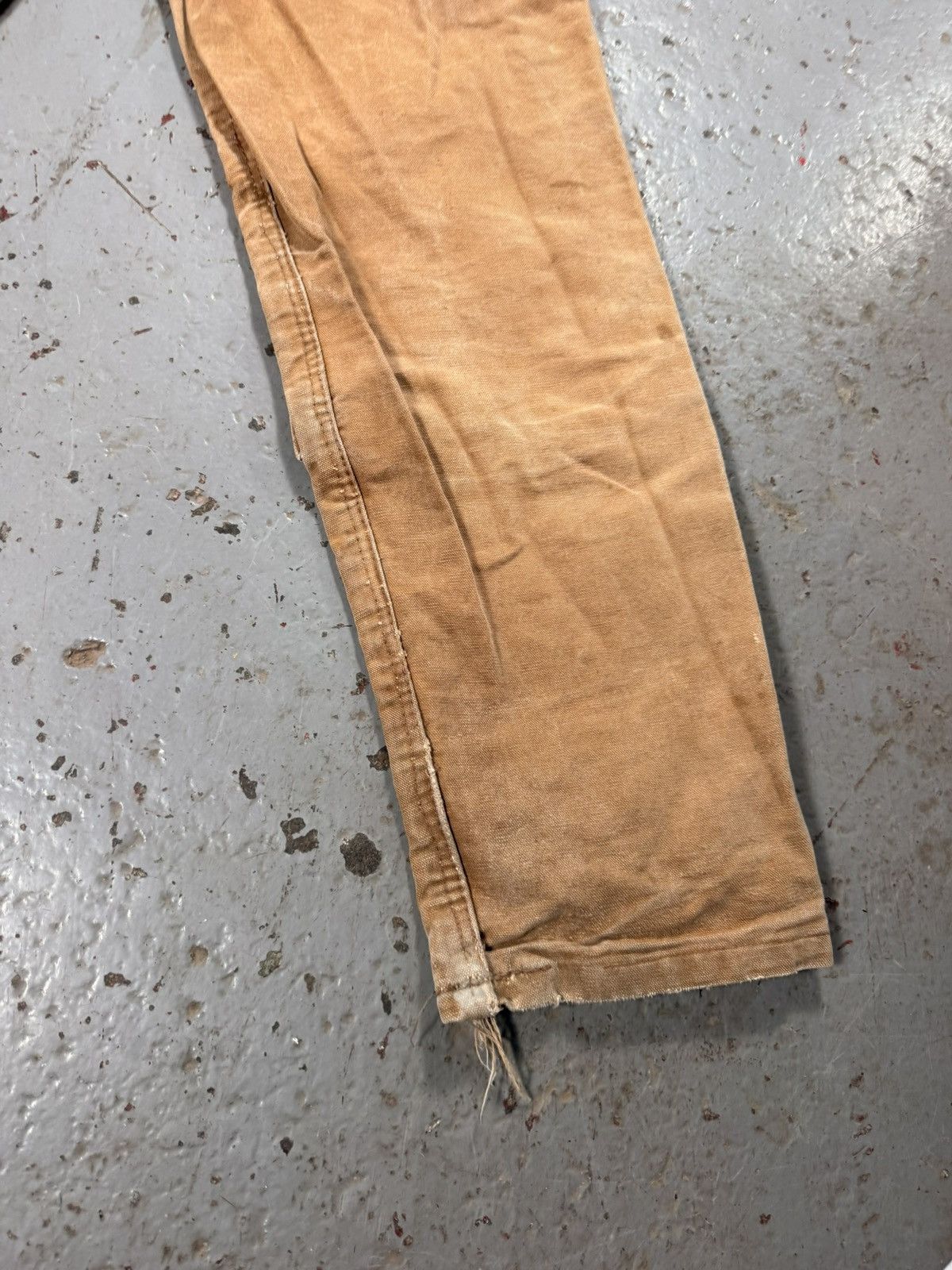 Vintage Perfectly Distressed Carhartt Beige Overalls