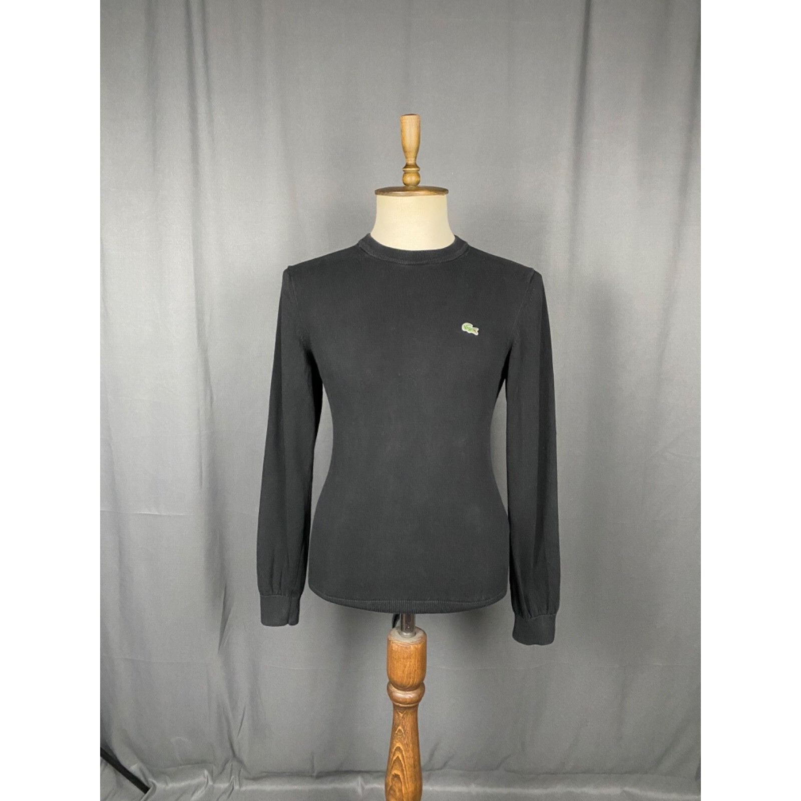Lacoste Lacoste Small Logo Men's Black Crewneck Sweater Size S Size US S / EU 44-46 / 1 - 3 Thumbnail
