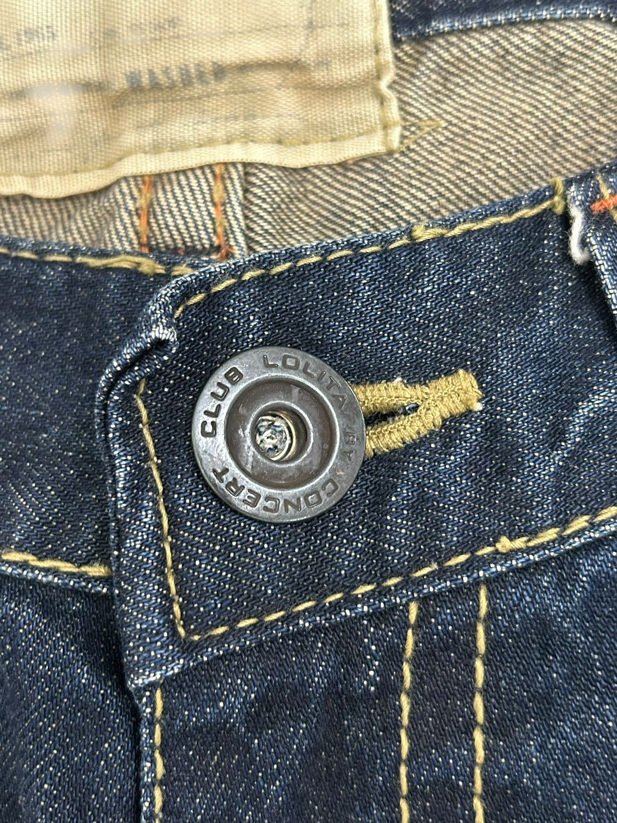 Obelisk Lolita Concert Club Buckle Strap Patch Back Mud Washed Size US 33 - 17 Thumbnail