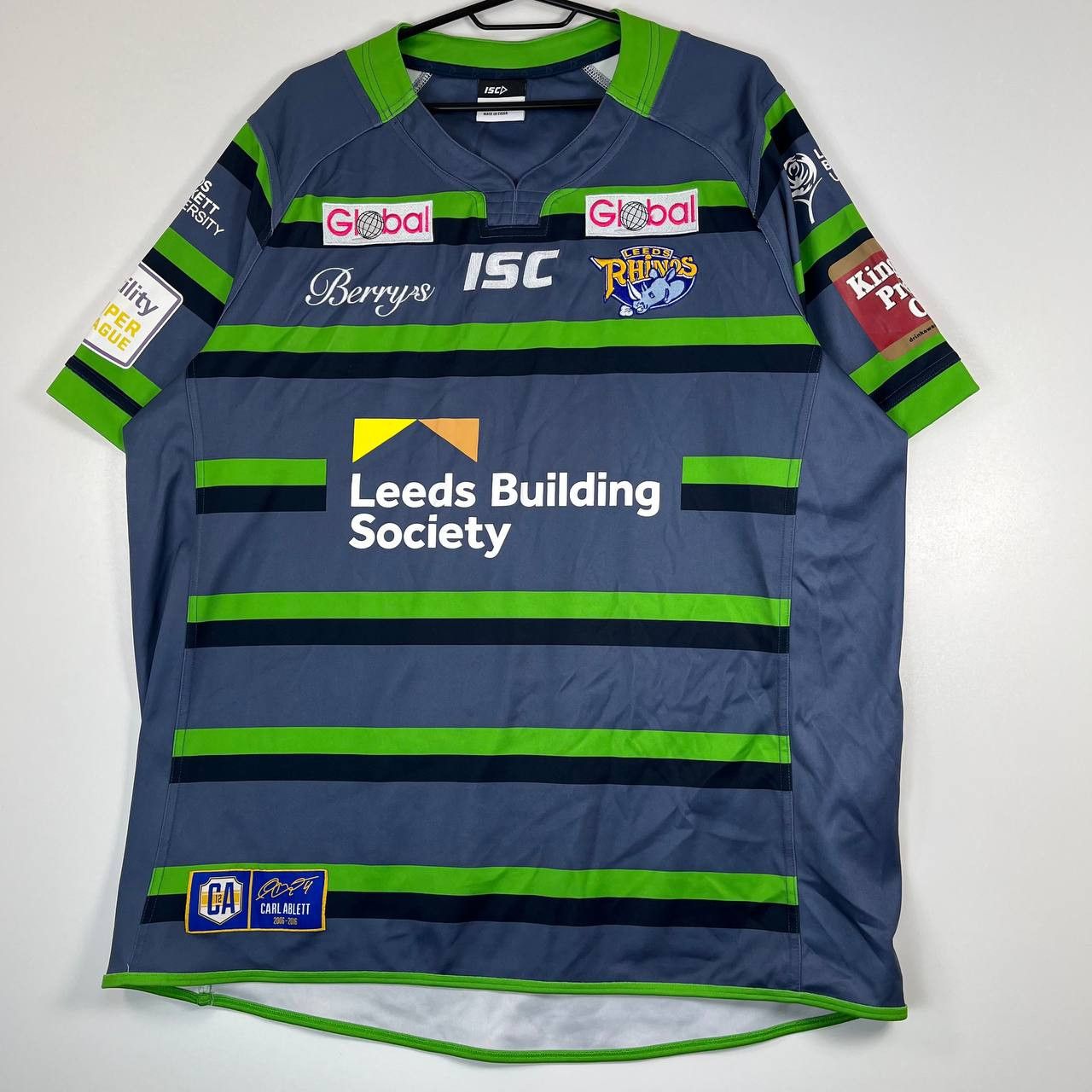 Other Leeds Rhinos ISC Rugby League Shirt Carl Ablett Tribute 3XL Size US XXL / EU 58 / 5 - 1 Thumbnail