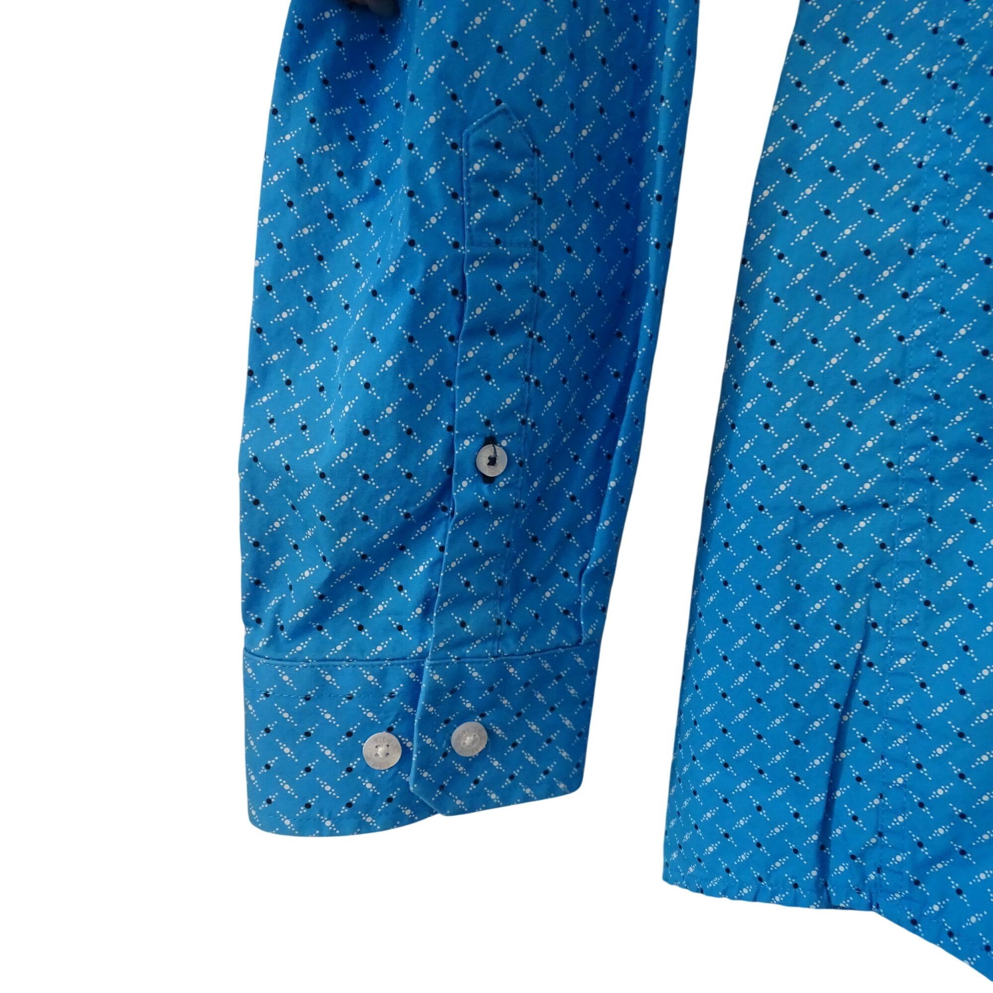 CINCH Cinch Men Blue Long Sleeve Western Button Down Collar Shirt Size US L / EU 52-54 / 3 - 4 Thumbnail