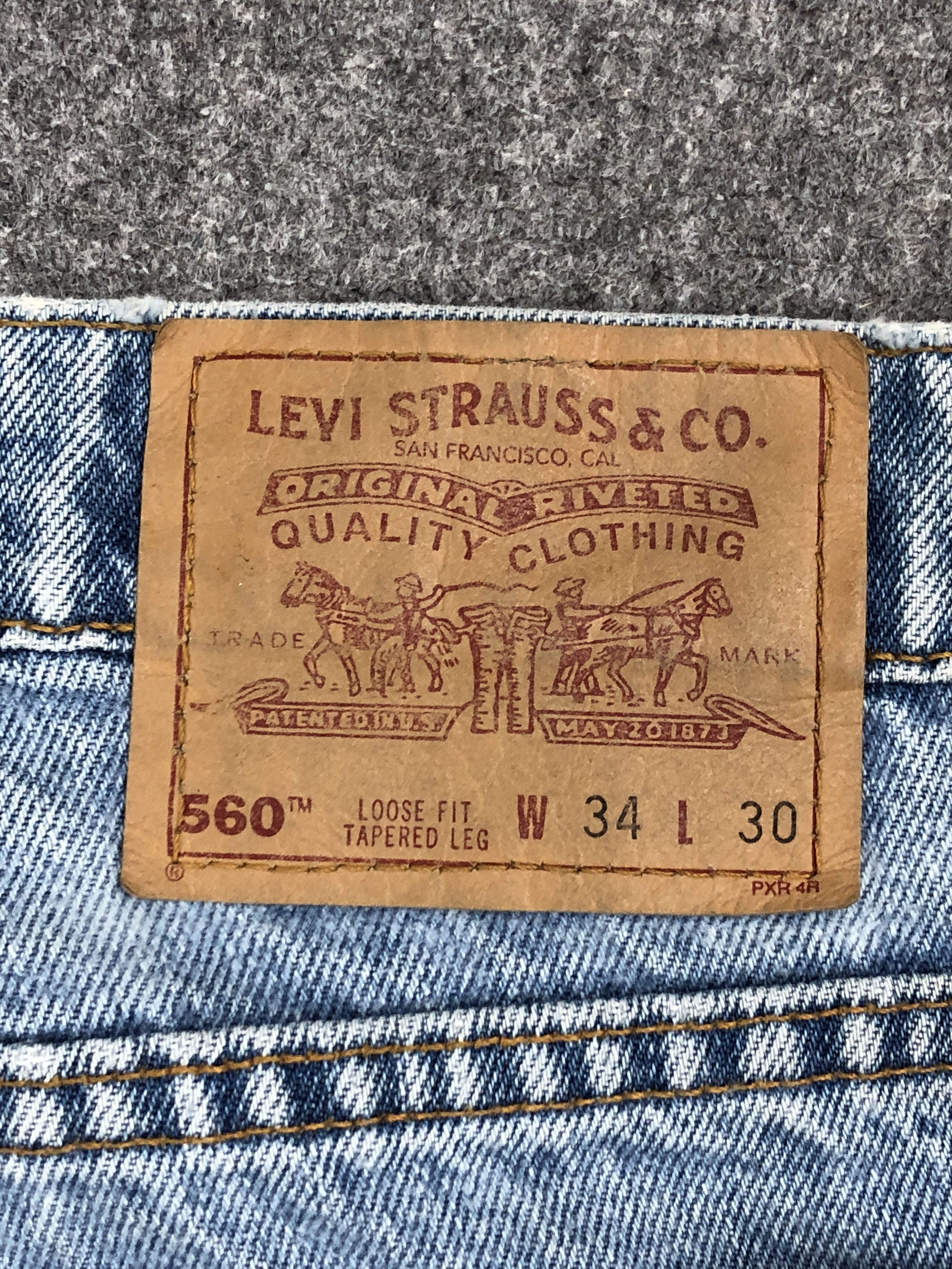 Levi's 90s Vintage Levis 550 Faded Blue Jeans 33x29.5 S0021 Size US 33 - 5 Thumbnail