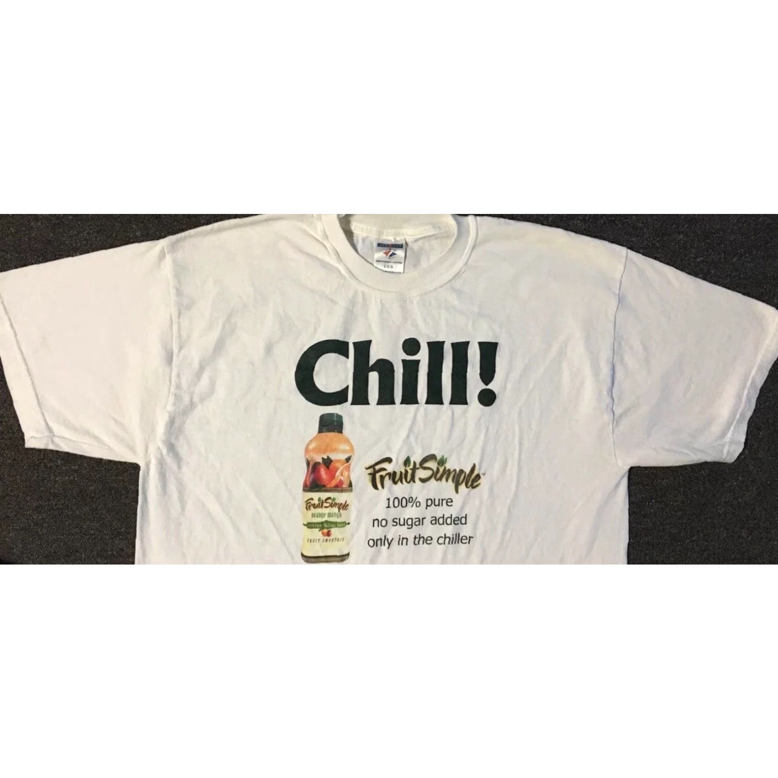 Vintage VINTAGE Funny Shirt M White Drink Grunge 90s Y2K Chill Fruit Simple Smoothie Faded Promo Shirt Mens Short Sleeve Sunglasses? Size US M / EU 48-50 / 2 - 4 Thumbnail