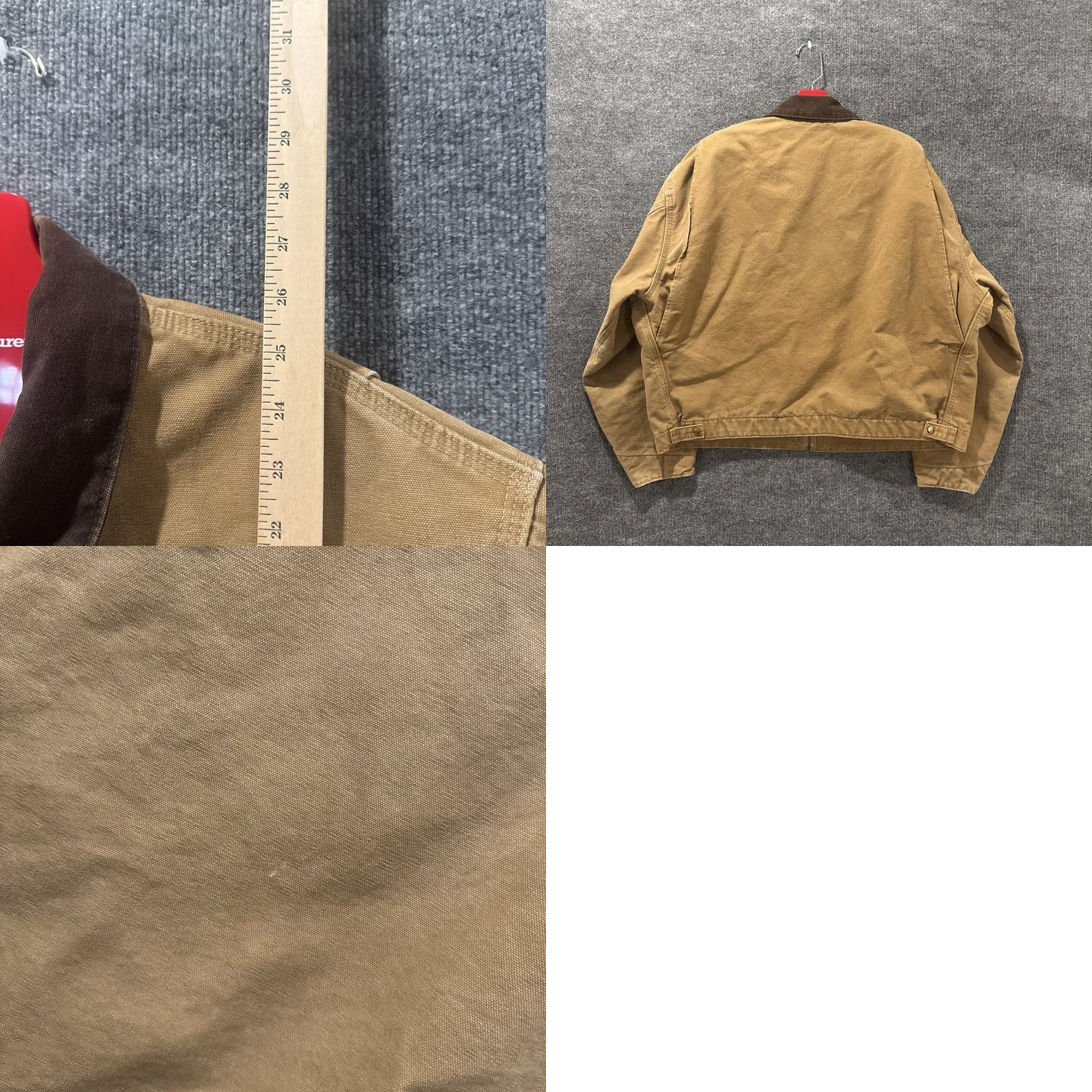 Carhartt VINTAGE Carhartt Detroit Jacket Blanket Lined Men’s 2XL J97 CML Camel Brown Bomber Jacket Mens Size US XXL / EU 58 / 5 - 8 Thumbnail