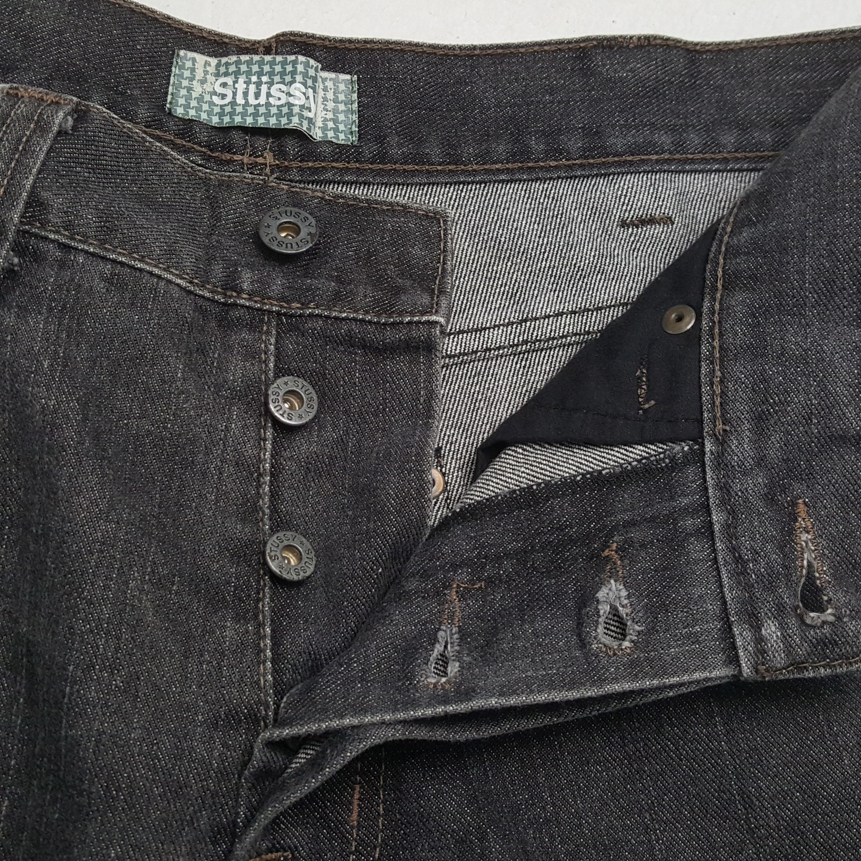 Stussy × Vintage Vintage STUSSY Streetwear Skateboard Logo Style Jeans Size US 33 - 13 Thumbnail