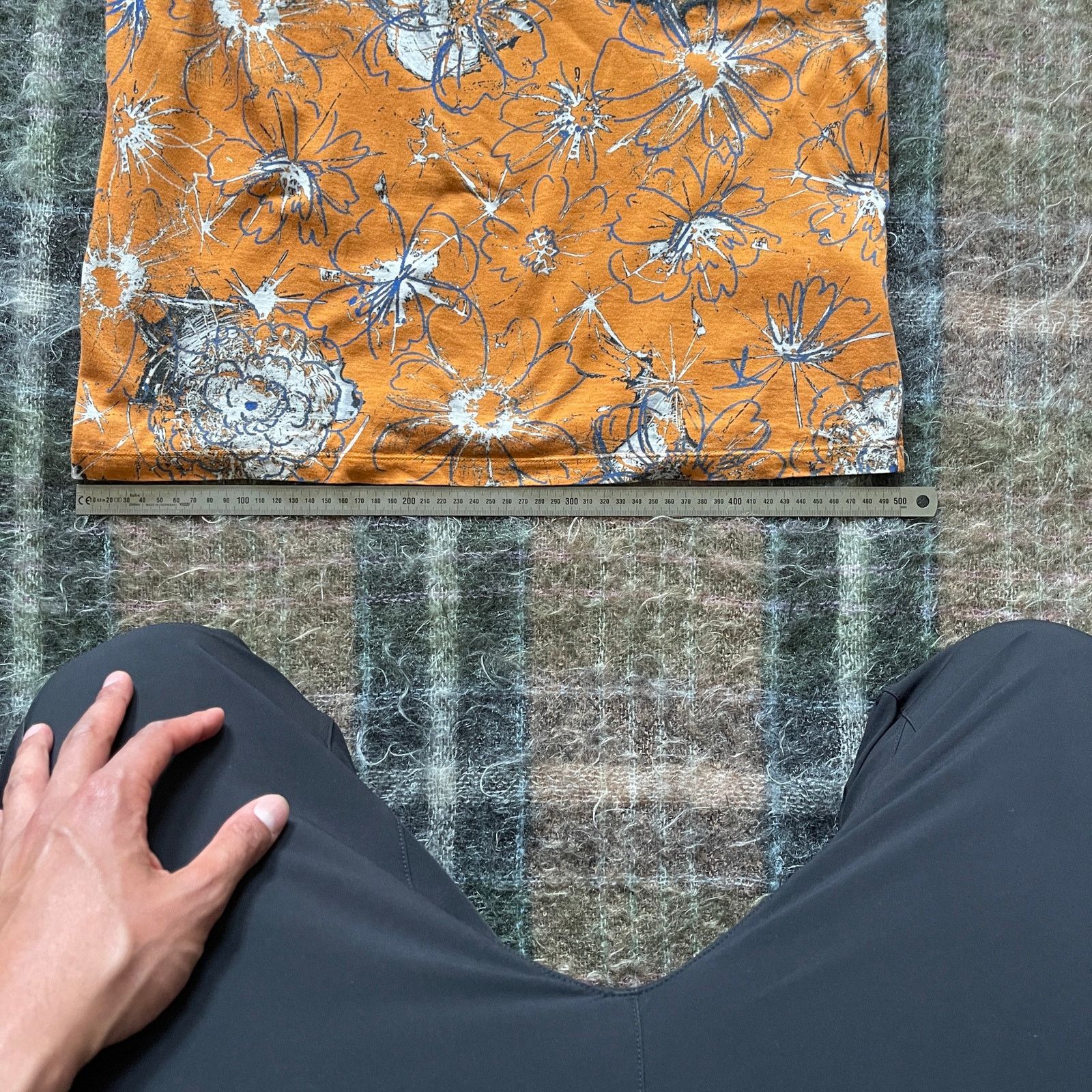 Jil Sander Jil Sander Orange Floral Print T-Shirt Size US L / EU 52-54 / 3 - 10 Thumbnail