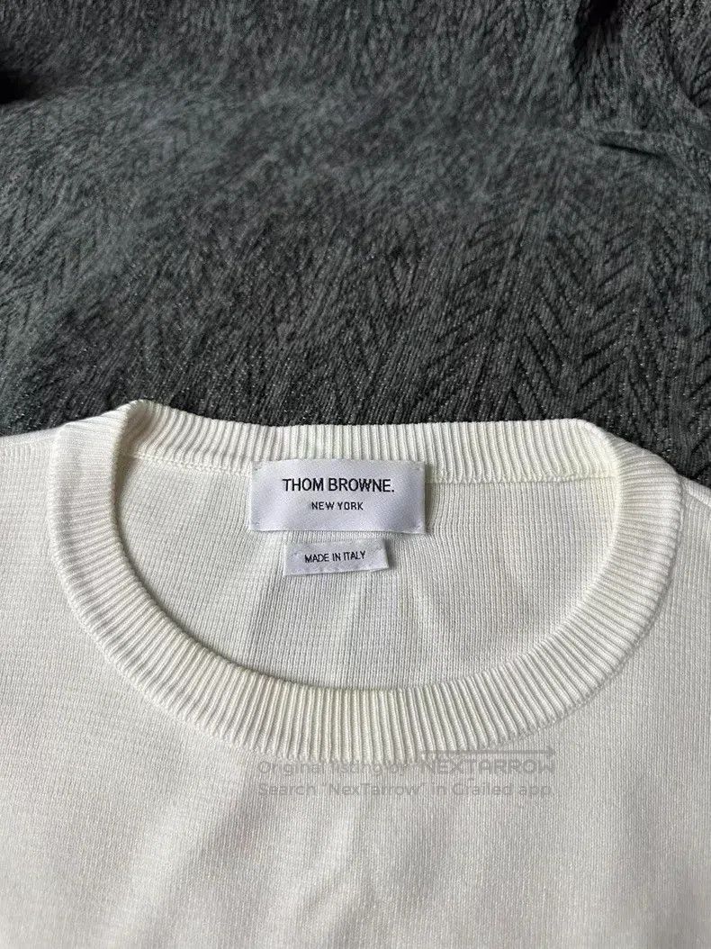 Thom Browne Thom Browne White Sweater Size US XL / EU 56 / 4 - 3 Thumbnail