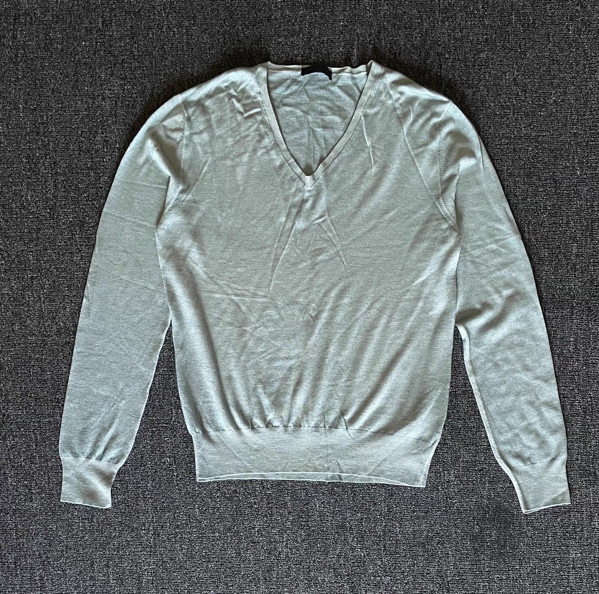 Prada Prada V-neck wool sweater, Size US L / EU 52-54 / 3 - 1 Thumbnail