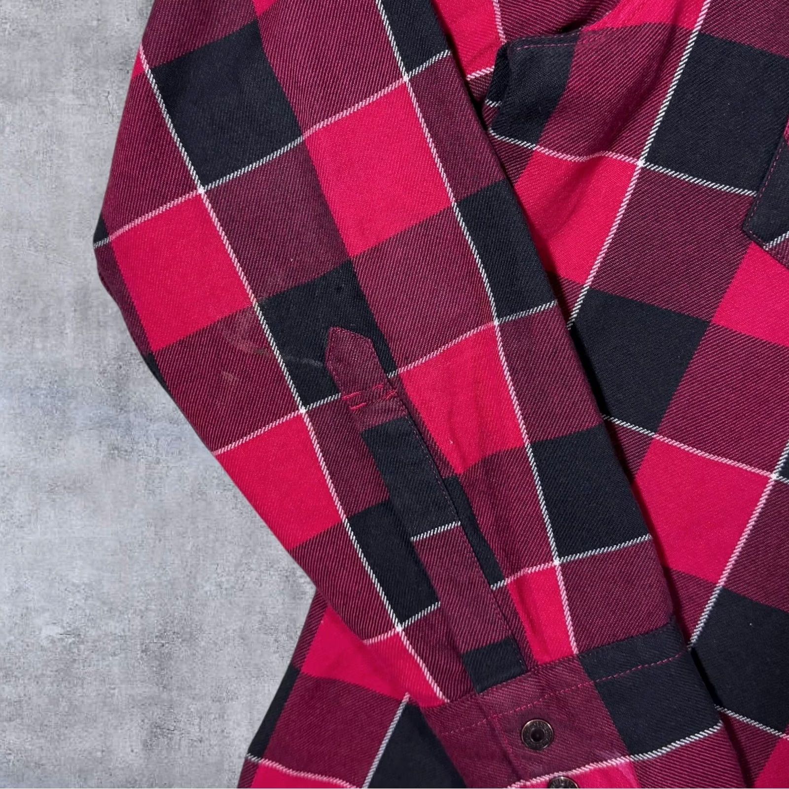 Levi's Levi's NFL Atlanta Falcons Red Black Plaid Check Long Sleeve Flannel Shirt Medium Size US M / EU 48-50 / 2 - 6 Thumbnail