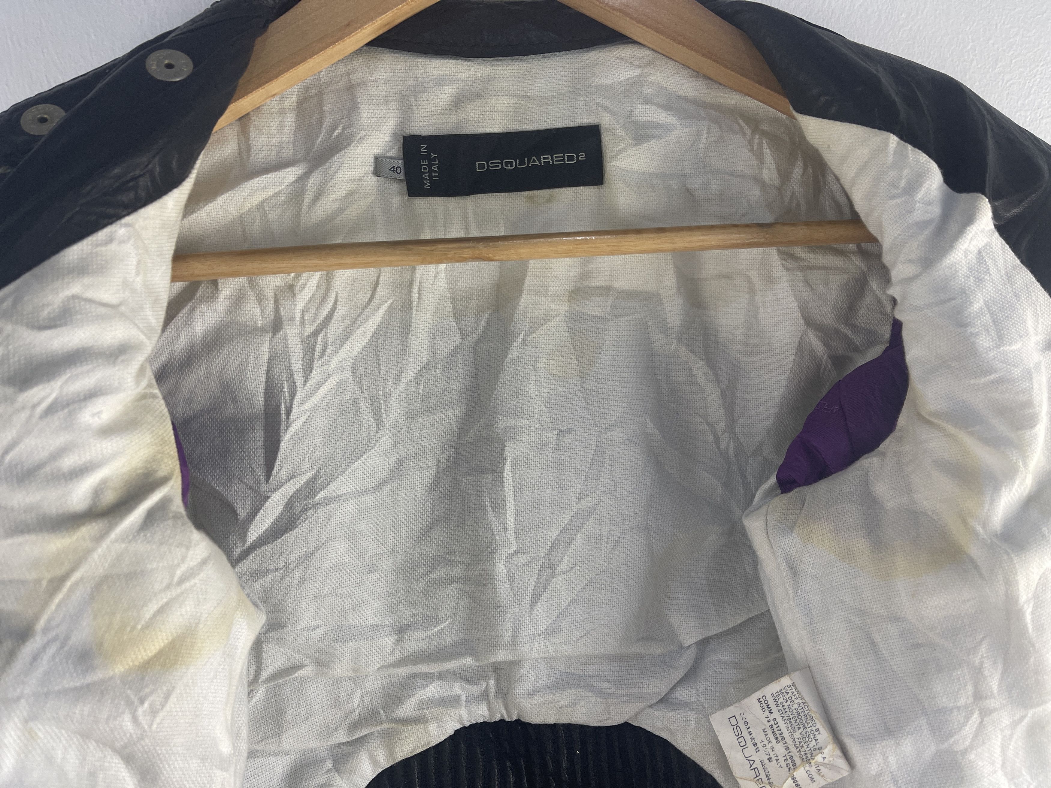 Dsquared2 Dsquared2 Cropped Tweed Biker Jacket - Made in Italy Size US XXS / EU 40 - 3 Thumbnail
