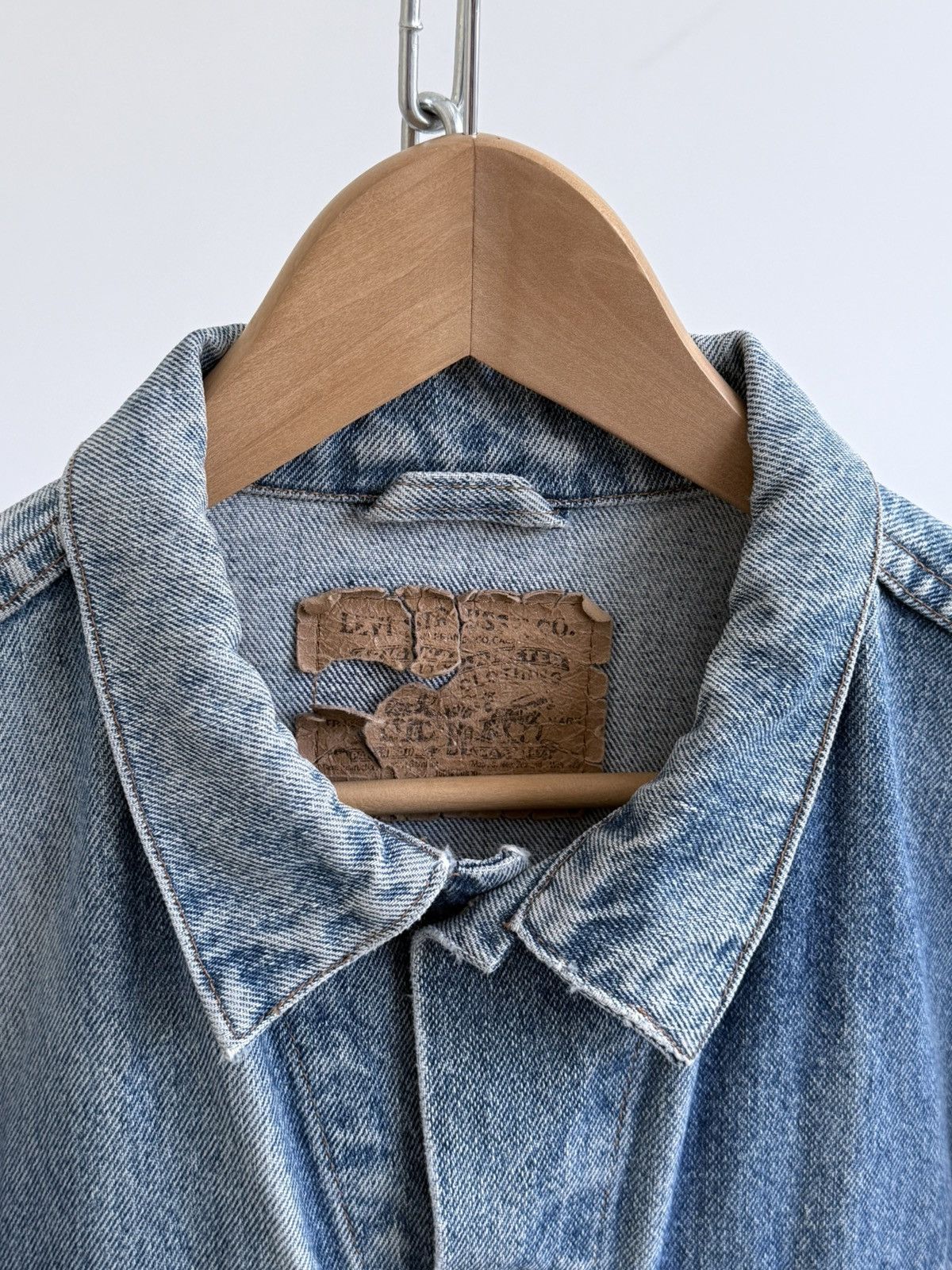 Levi's Vintage 80s Levi’s Orange Tab Washed Denim Jacket Size US L / EU 52-54 / 3 - 8 Thumbnail